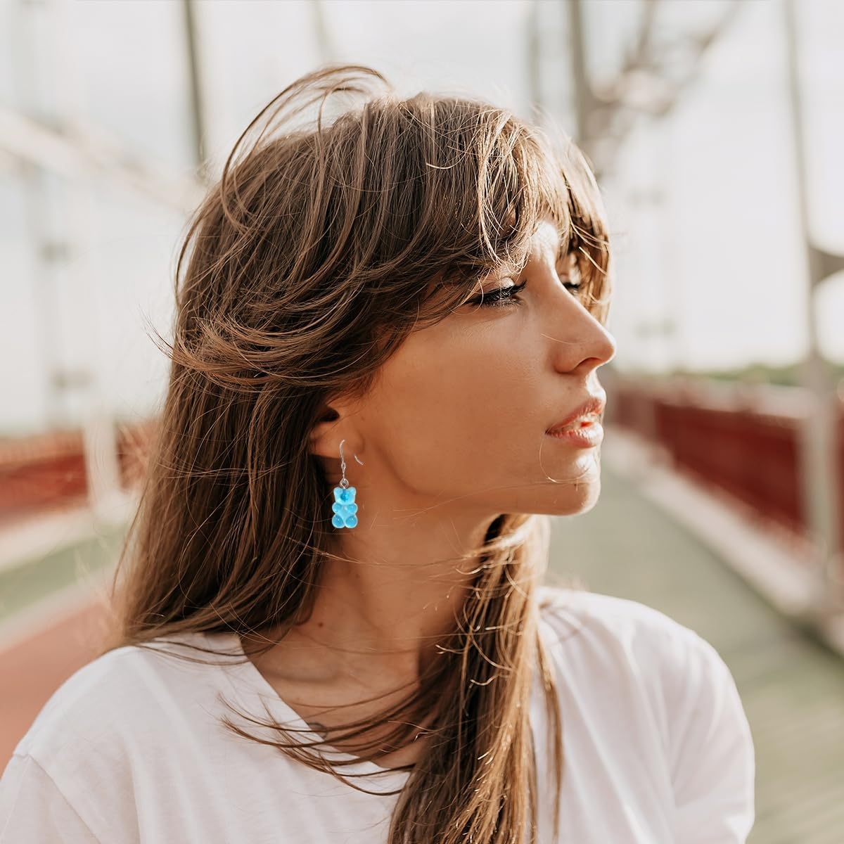 NILLOS Resin Gummy Bear Pendant, 40 PCS Mini Cute Bear Charms Pendants for Bracelet, Necklace, Jewelry Making, DIY Crafting (Multicolor) image number 4