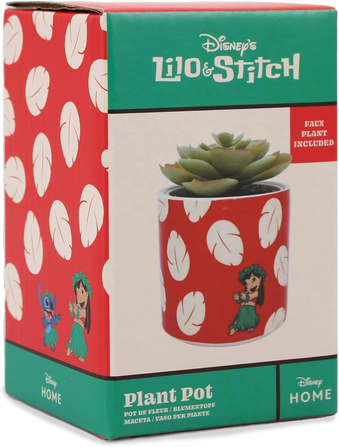 Disney Lilo & Stitch Planter with Faux Plant