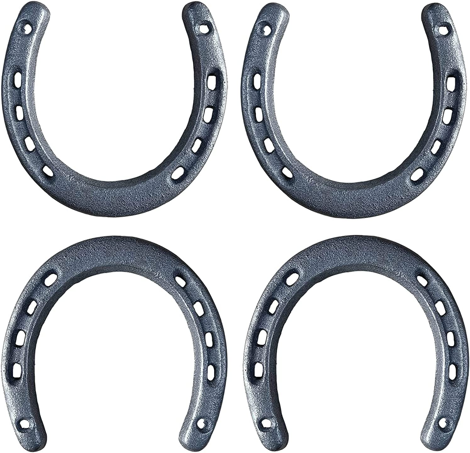10Pcs Cast Iron Horseshoe for Good Lucky, Durable Cast Iron Medium Horseshoes Decoration，Horse Shoes Favor for Wall Decor image number 4