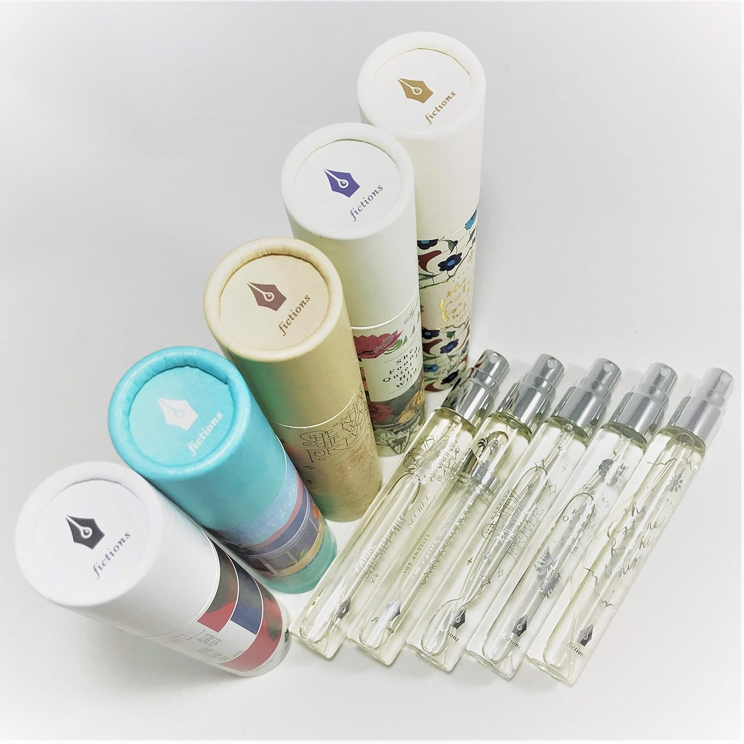 Fictions Mini Perfume Spray - Istanbul. She Listened for His Whisper - by Olivia Jan - Peach Skin, Black Pepper, Saffron, Rose Petal, Incense, Oud Wood, Blond Woods, Labadanum - Travel Size - 0.5 Oz