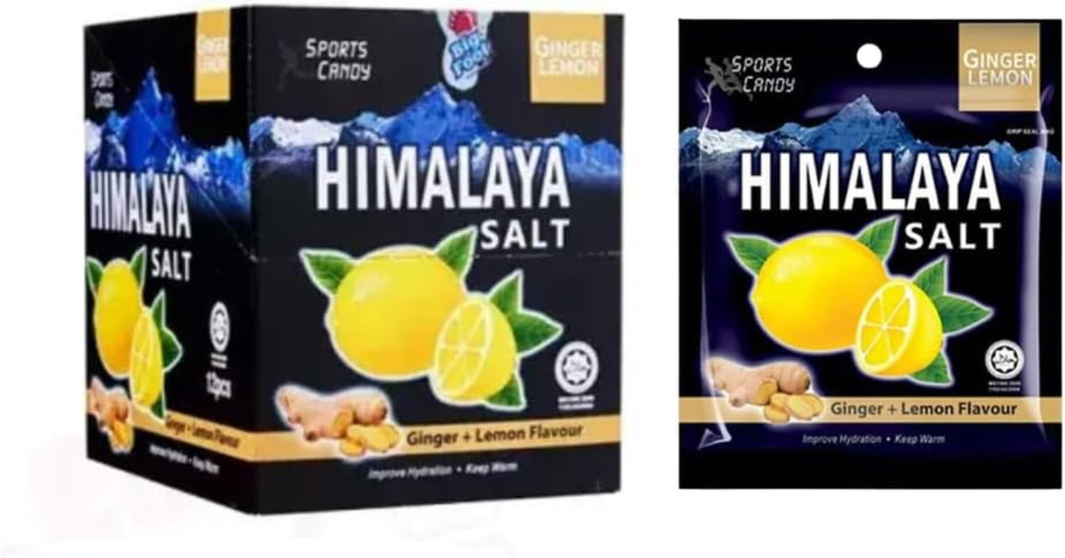 Big Foot Himalaya Salt Candy (Pack of 12) (Ginger Lemon) image number 2