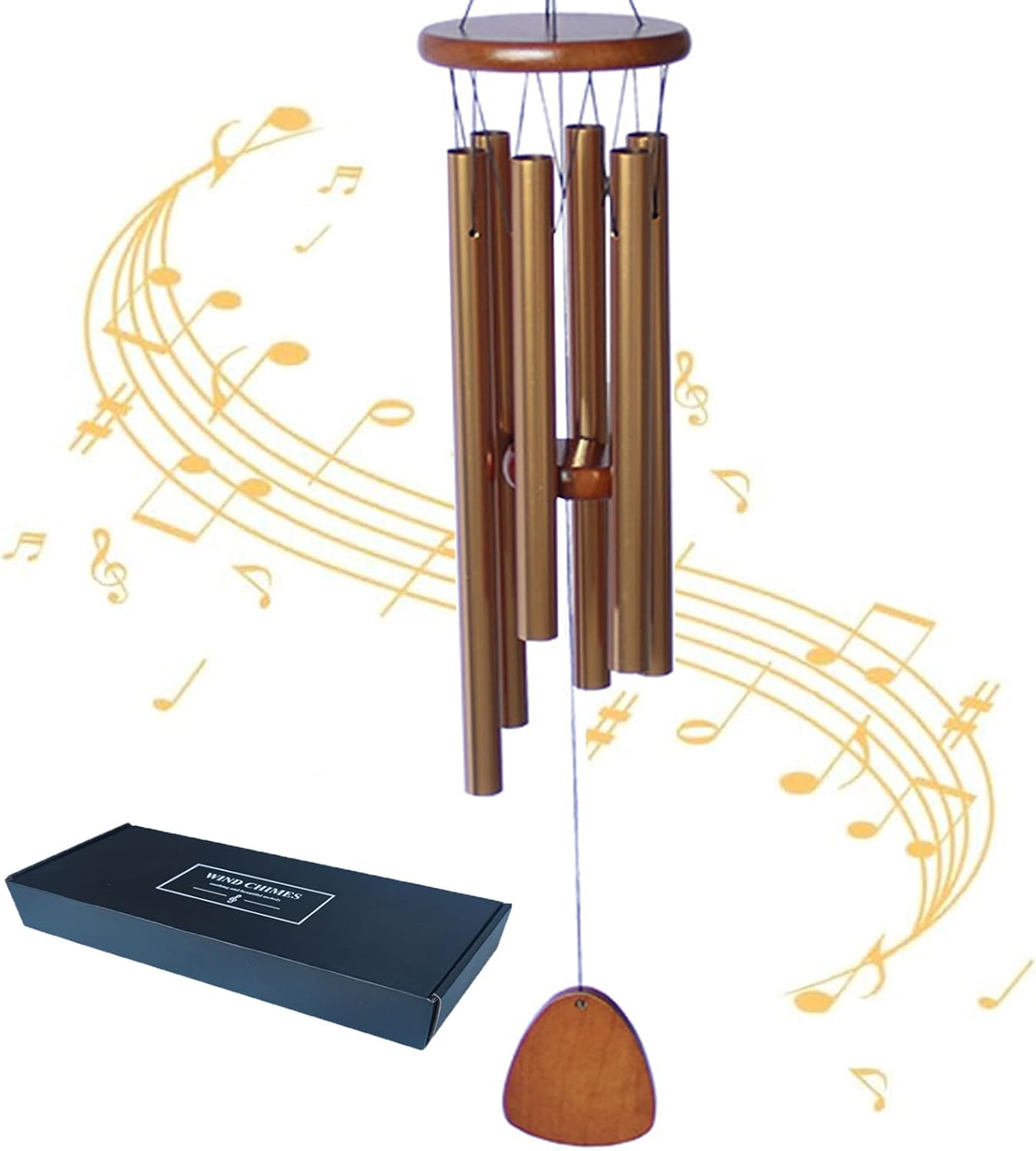 Wind Chimes,Wind Chimes Outdoor,Memorial Wind Chimes,Deep Soothing Melody Wind Chime, Commemorating Gifts Home Outdoor Decor Backyard Decor