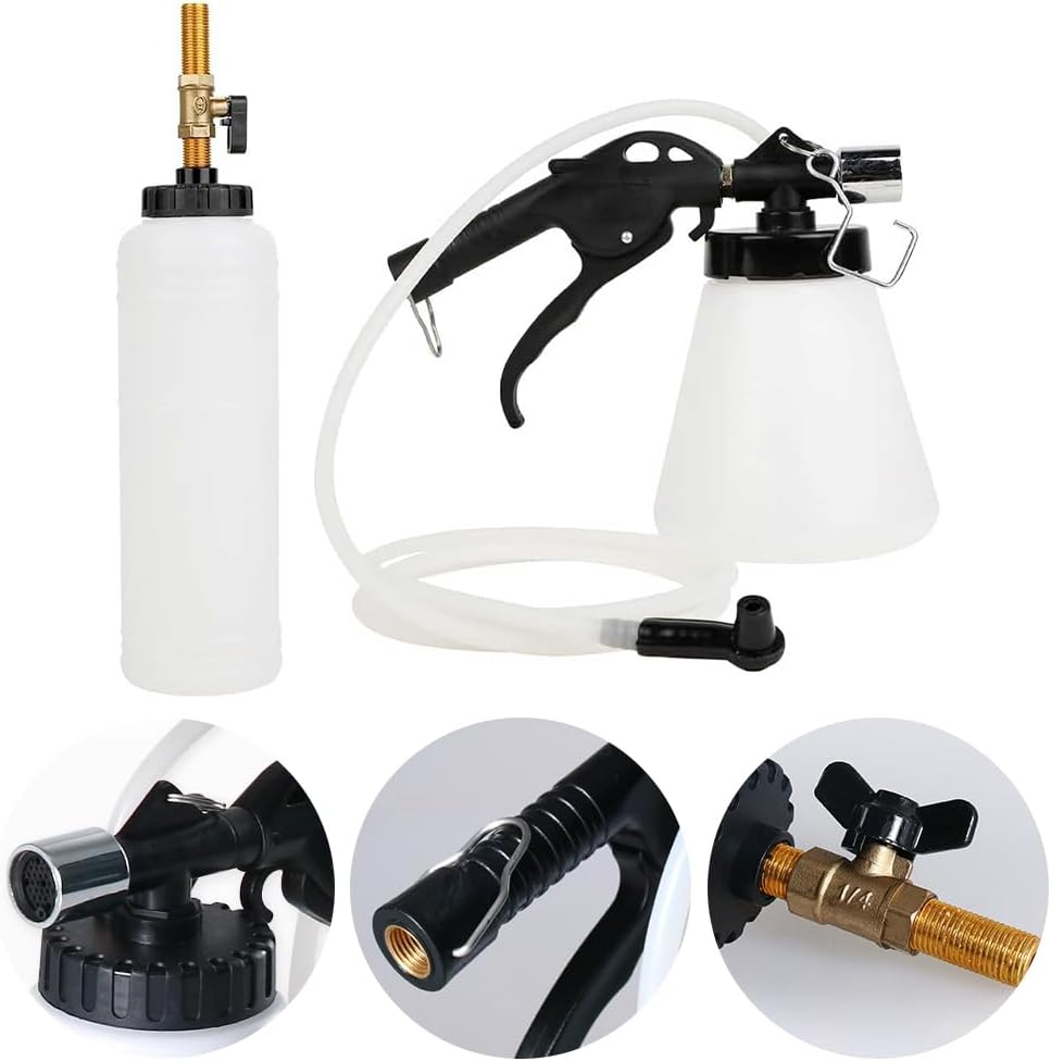 Brake Oil Replacement Tool, Air Brake Bleeder Kit, Vacuum Brake Fluid Bleeder, Pneumatic Brake Fluid Bleeder Tool (Refueling Pot+Pumping Pot) ﻿