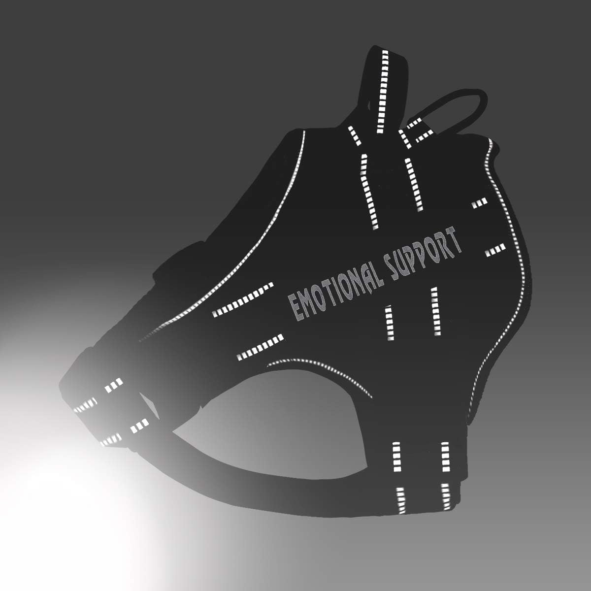 Voopet Emotional Support Dog Harness, Professional Service Dog Vest for Small to Large Dogs, Reflective, Breathable, Adjustable, No Pull/Choke, ESA Essential Harness image number 3