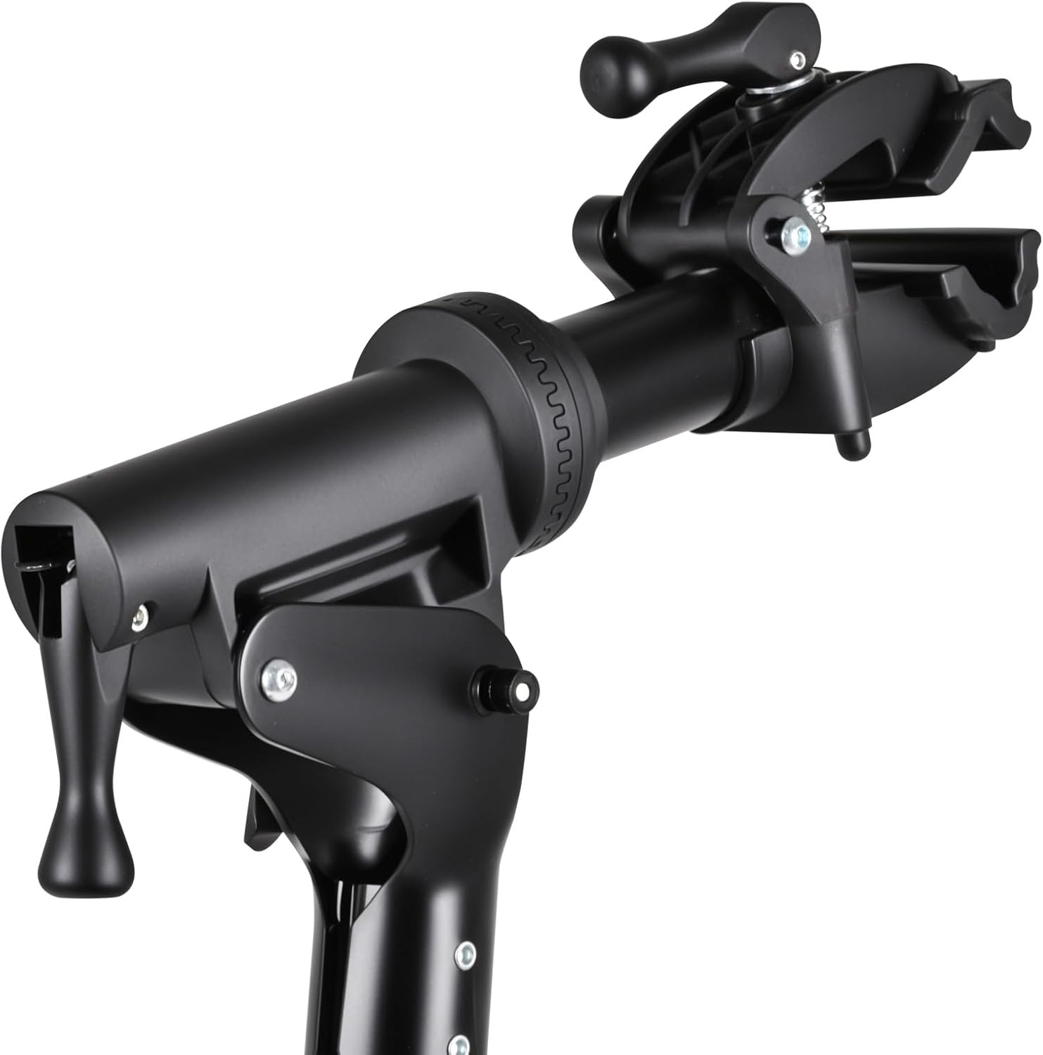 Oppsbuy Bike Repair Rack, 50KG Heavy Duty Adjustable Bicycle Maintenance Stand with Magnetic Tool Tray Telescopic Arm, Foldable Portable Design for Home, Shops image number 4