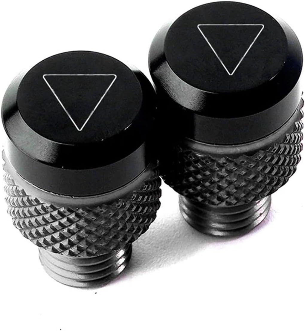 Jininshengxindianzi Compatible with Triumph Trident 660 Tiger 800 900 GT Speed Triple 1050 Street Triple 675/R Motorcycle M10*1.25 CNC Mirror Hole Plugs Bolts (Color : Black-Triumph)