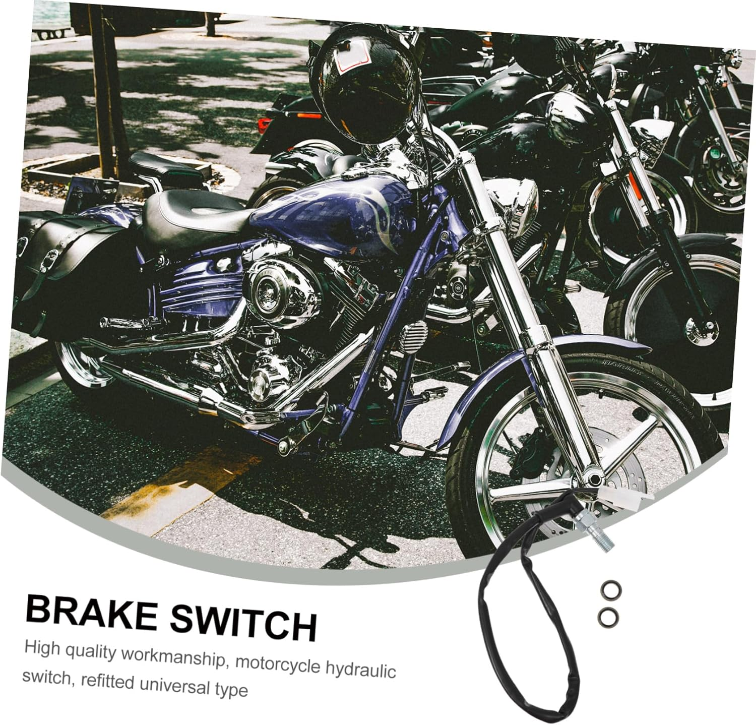 BUGUUYO Lightweight Motorcycle Hydraulic Brake Switch Line Front Brake Motorbike Hydraulic Pressure image number 4