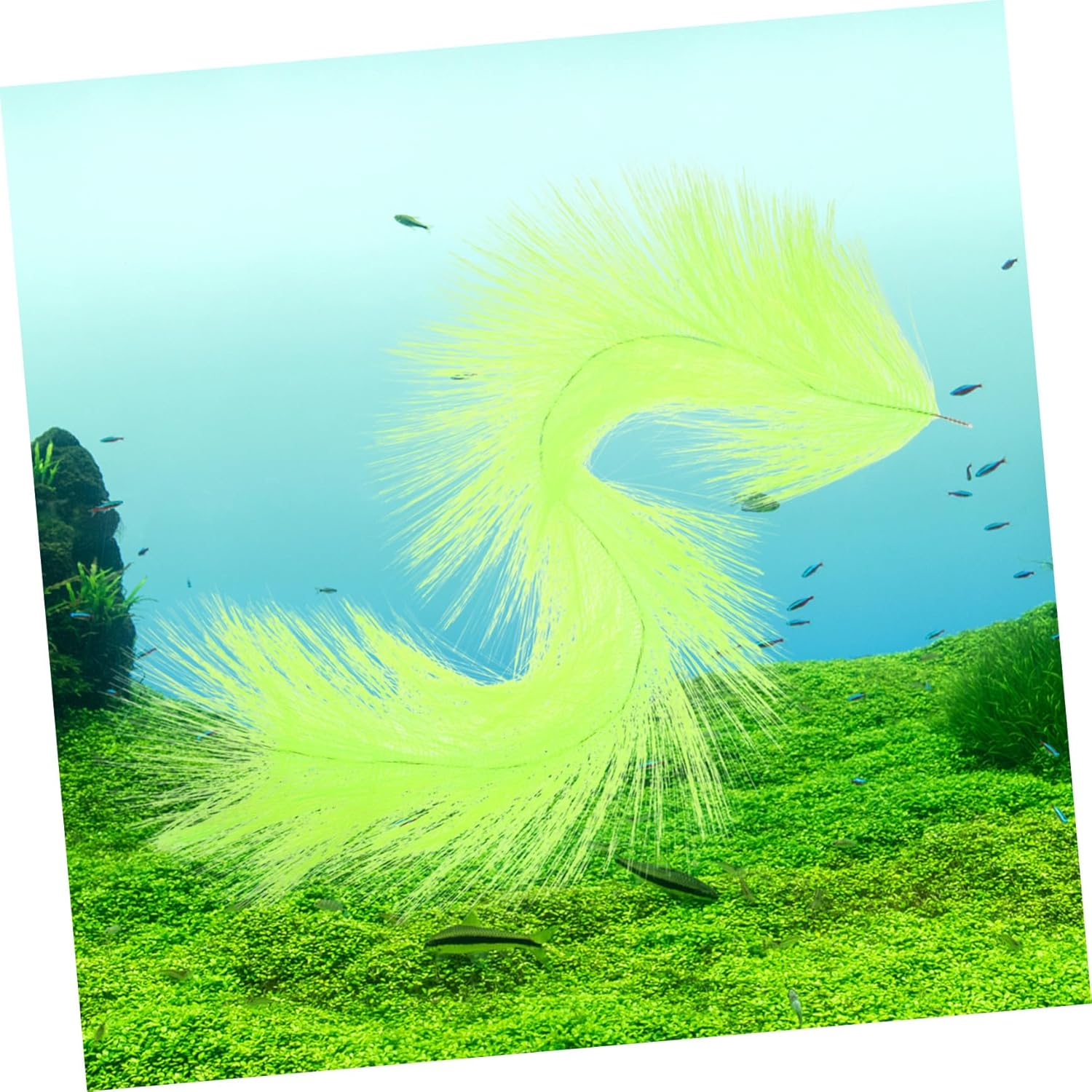 Balacoo Fish Breeding Grass with Stainless Steel Core Fish Tank Brush for Egg Hatching and Aquatic Pet Spawning Reliable Aquarium Hideout and Aquaculture image number 3