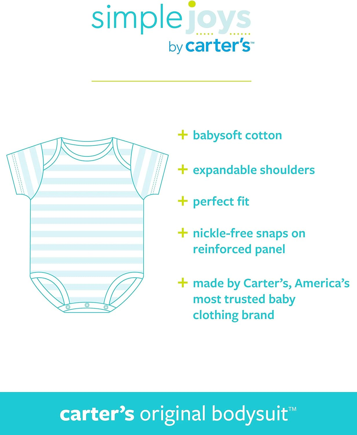 Simple Joys by Carter'S Unisex-Baby 8-Pack Short-Sleeve Bodysuit image number 1