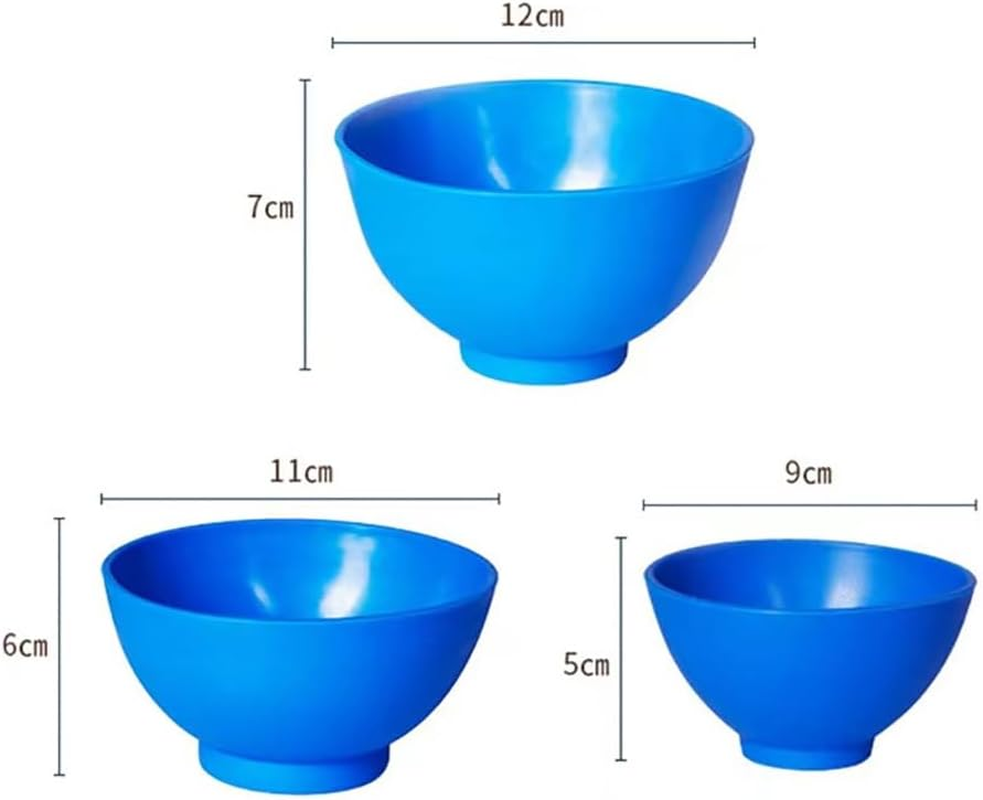 6 Pcs Lab Mixing Bowl Set Rubber Mixing Bowls Plastic Mixing Spatulas Facial Mask Bowls Small Impression Spatulas Impression Material Bowls Flexible Straight Spatulas for Alginate Plaster image number 4
