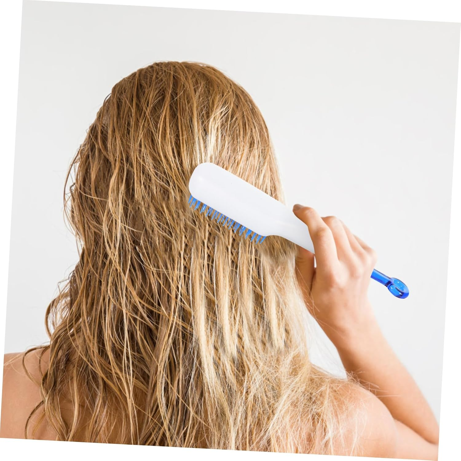 BIUDECO Curl Comb Detangling Hair Brush Portable Scalp Massager Comb for Women Men - White image number 5