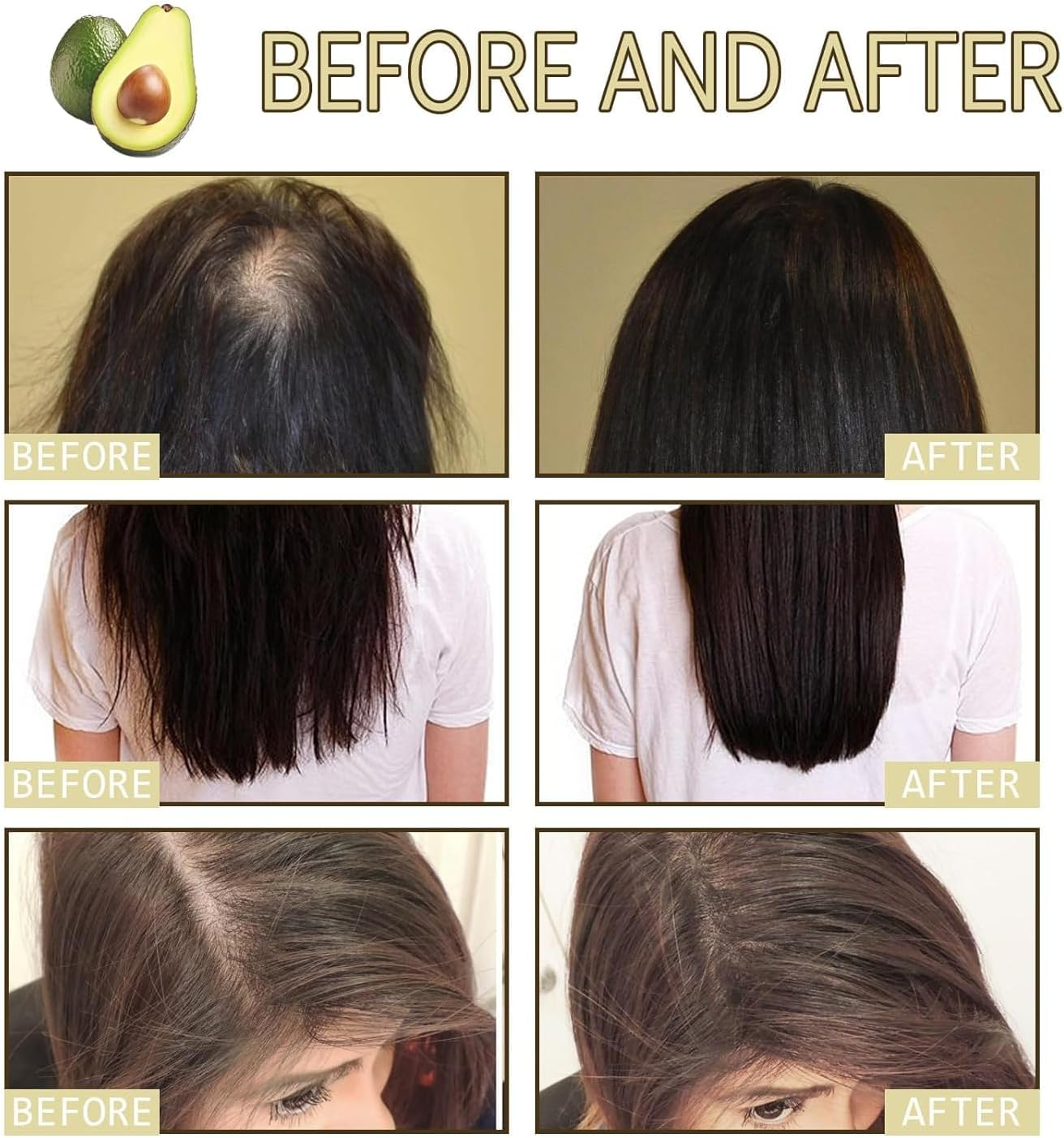 Hey Keratin Veganic Natural Hair Growth Oil, Veganic Rosemary Oil, Natural Hair Growth Oil for Black Women, for Women and Men Dry Damaged Thin Hair Growth (3 PCS) image number 5