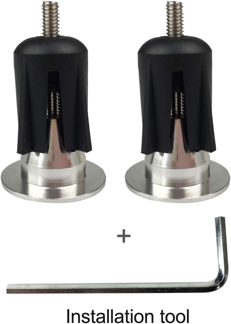 PLATT Bicycle Bar End Plugs Aluminum Bike Handlebar Cap for Road Bike Mountain Bike BMX (One Pair)