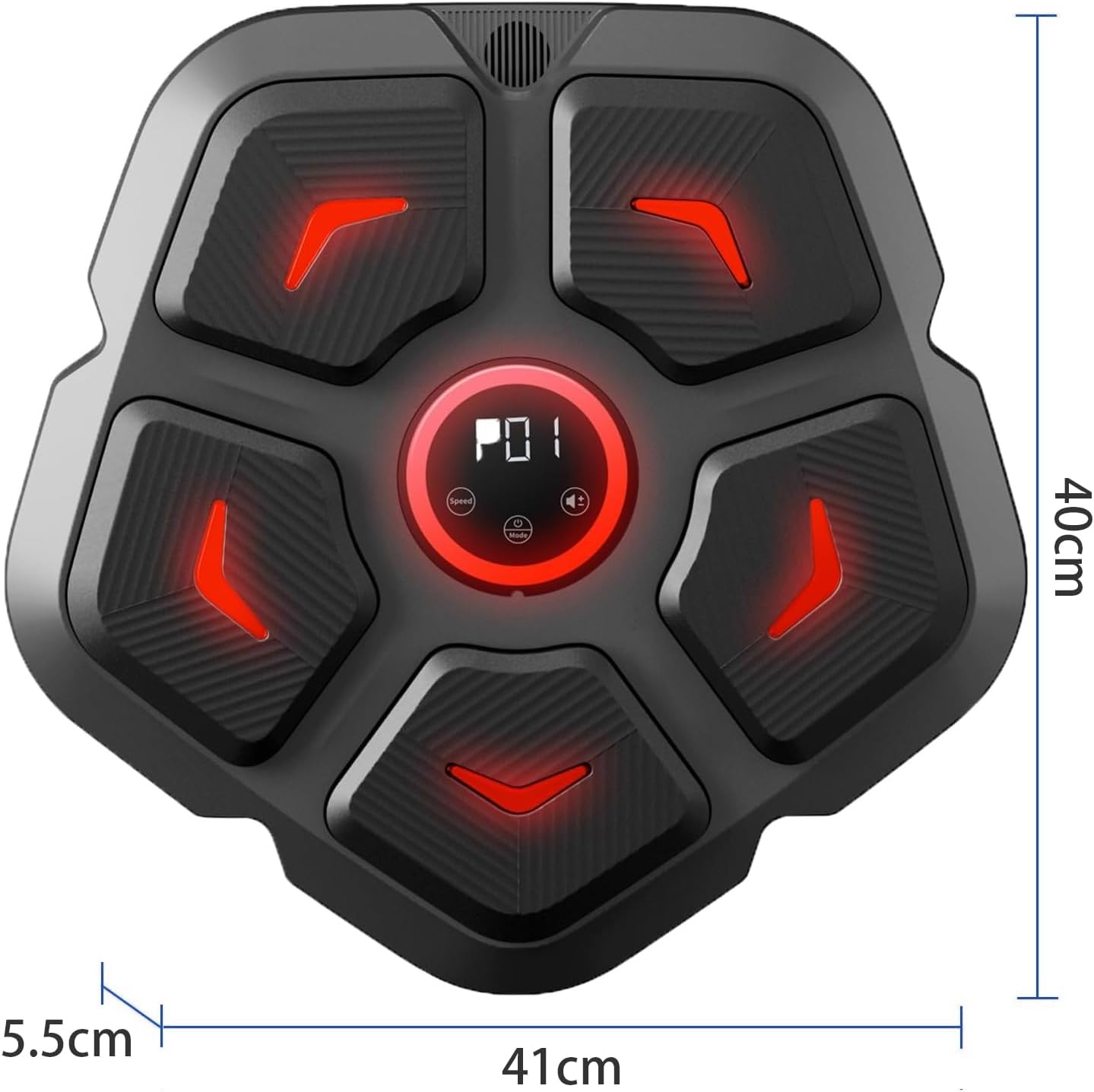 Smart Music Boxing Machine with Boxing Gloves, Musical Electronic Boxing Machine, Punch Music Workout Machine, Wall Mounted Bluetooth Music Boxing Trainer with 9 Training Modes for Home Indoor Gym image number 3