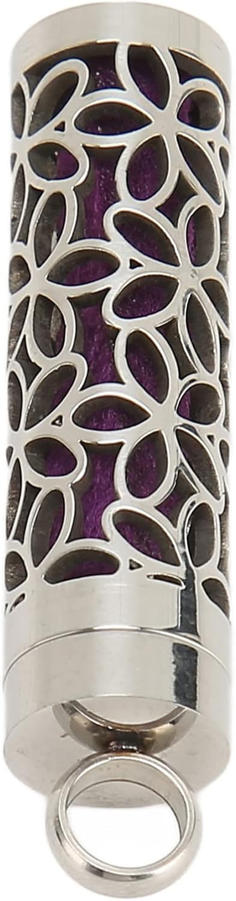 Essential Oil Diffuser Necklace, Stainless Steel Essential Oil Pendant Necklace Hollow Design for Indoor Outdoor