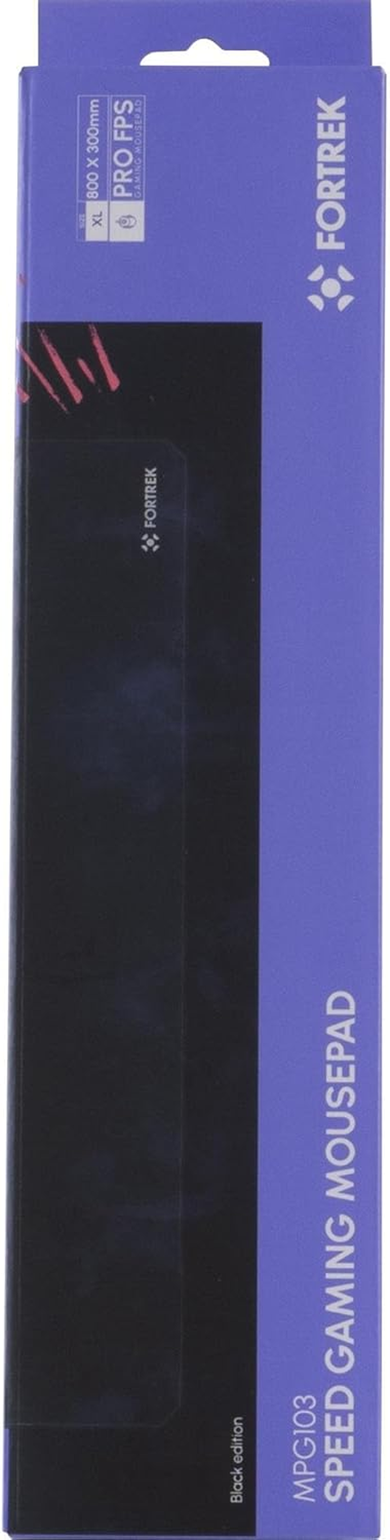 Fortrek Speed MPG103 XL Gaming Mouse Pad with Non-Slip Base, Enhance Your Gaming and Typing Experience with Extended Keyboard Mat 80X30Cm, Black image number 2