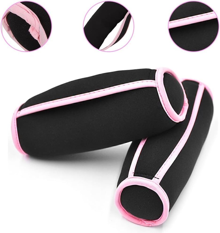 2Pcs Soft Dumbbell Hand Weights,Sandbag Dumbbell,Detachable Walking Weight,Strength Training Equipment,Soft Dumbbell with Hand Strap,For Workout Running, Jogging image number 3