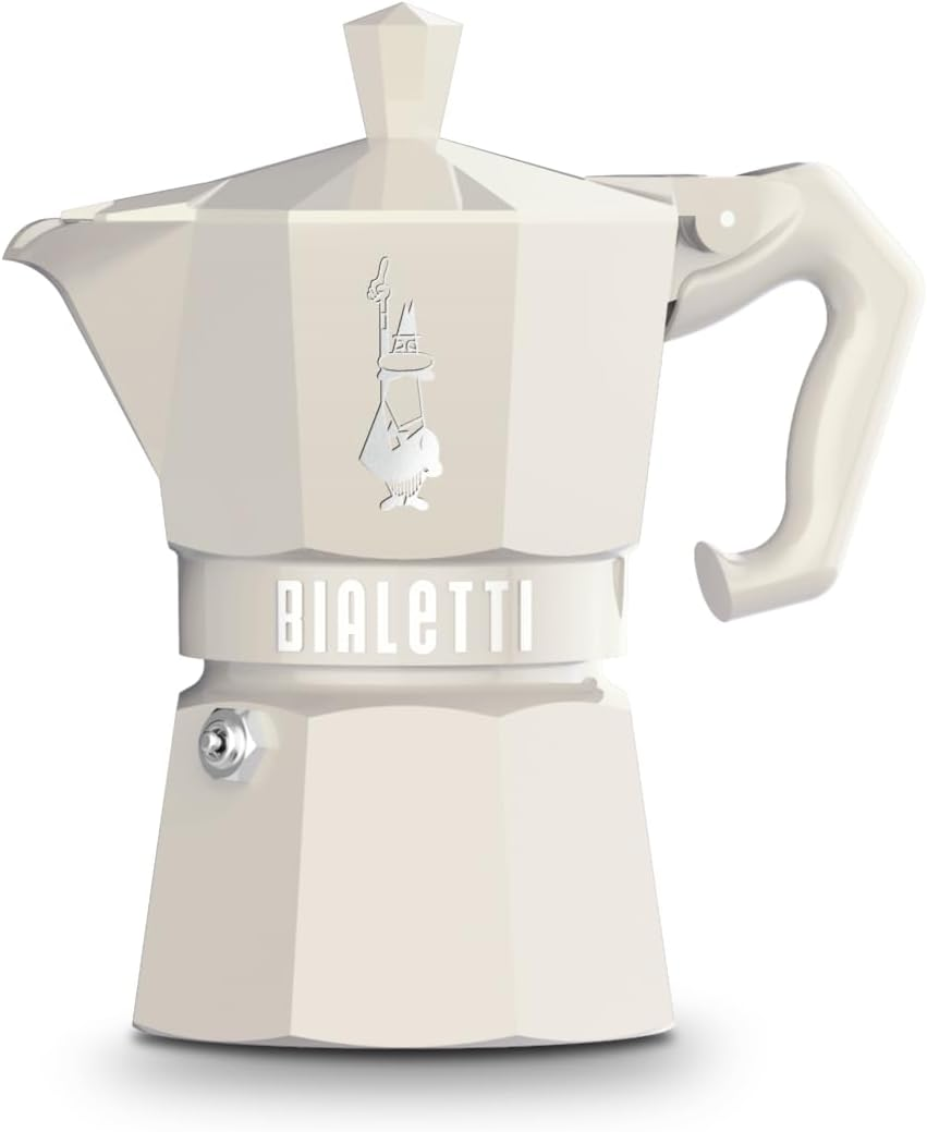 Bialetti Moka Exclusive: Black 3 Cup Iconic Stovetop Espresso Maker, Makes Real Italian Coffee, (4.3 Oz - 130 Ml), Aluminium, Black