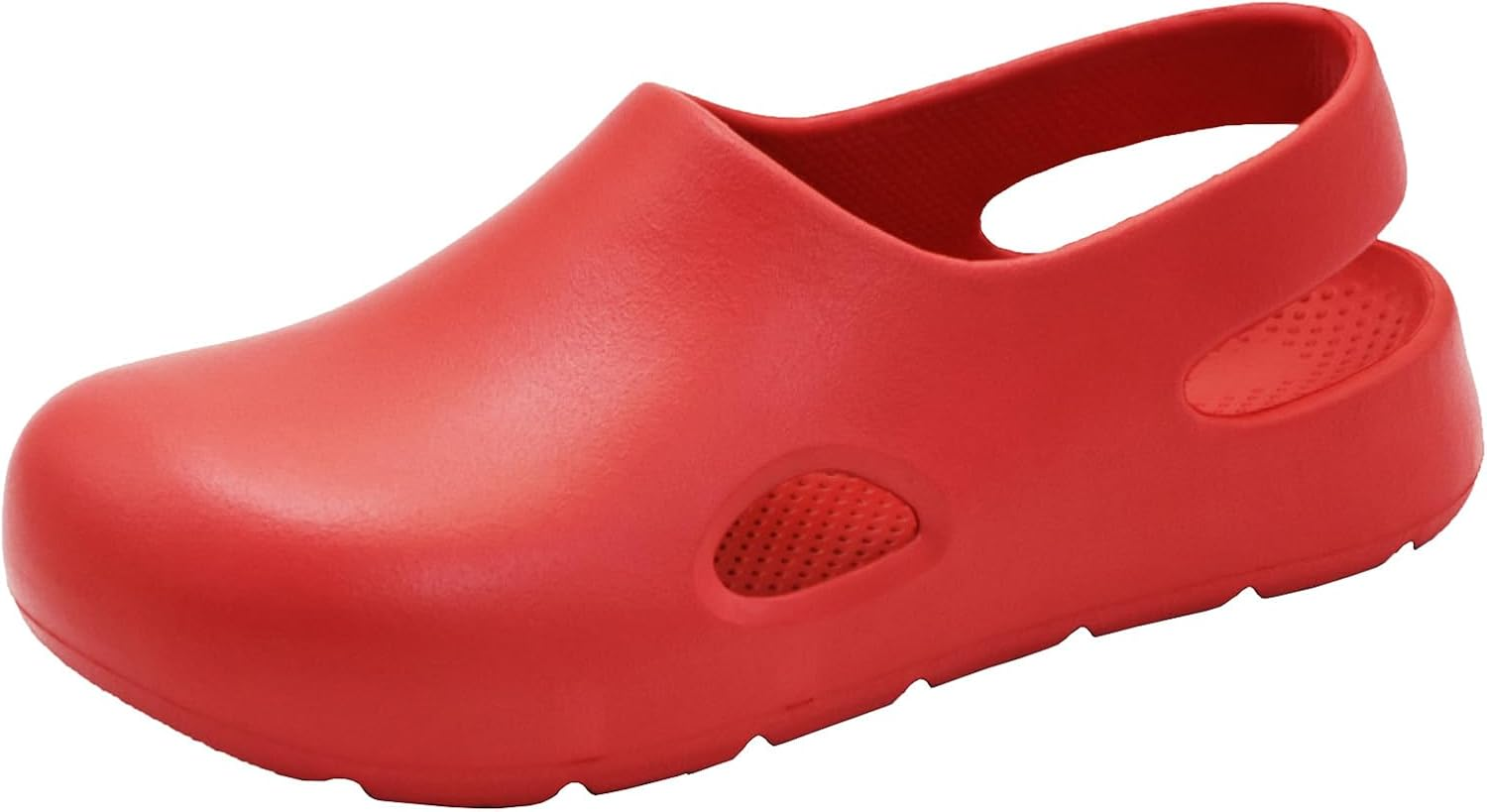 Garden Clogs for Women, Arch Support Work Shoes Comfort Non-Slip Waterproof Mules Nurse Sandals, Fixed Heel Strap Outdoor Beach Slippers Girls Ladies Classic Closed Toe Slides image number 1