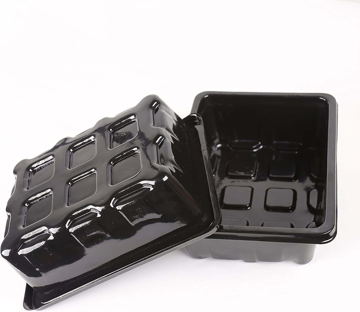 LOVEDAY 10-Pack Seed Starter Trays 60 Large Cells Seedling Tray Plant Grow Kit with Lid and Base for Seed (6-Cell per Tray) with 10 Plant Tags image number 2