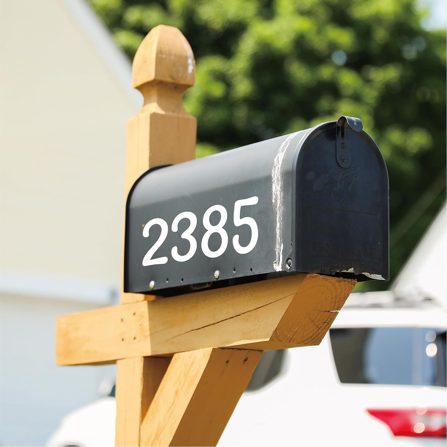 6 Sheets Mailbox Numbers Stickers, 3 Inch Self Adhesive Vinyl Waterproof Letter Stickers, Large Decals House Numbers for Signs Cars Doors Business Address Number, Classroom Decor, Door - Blue image number 7