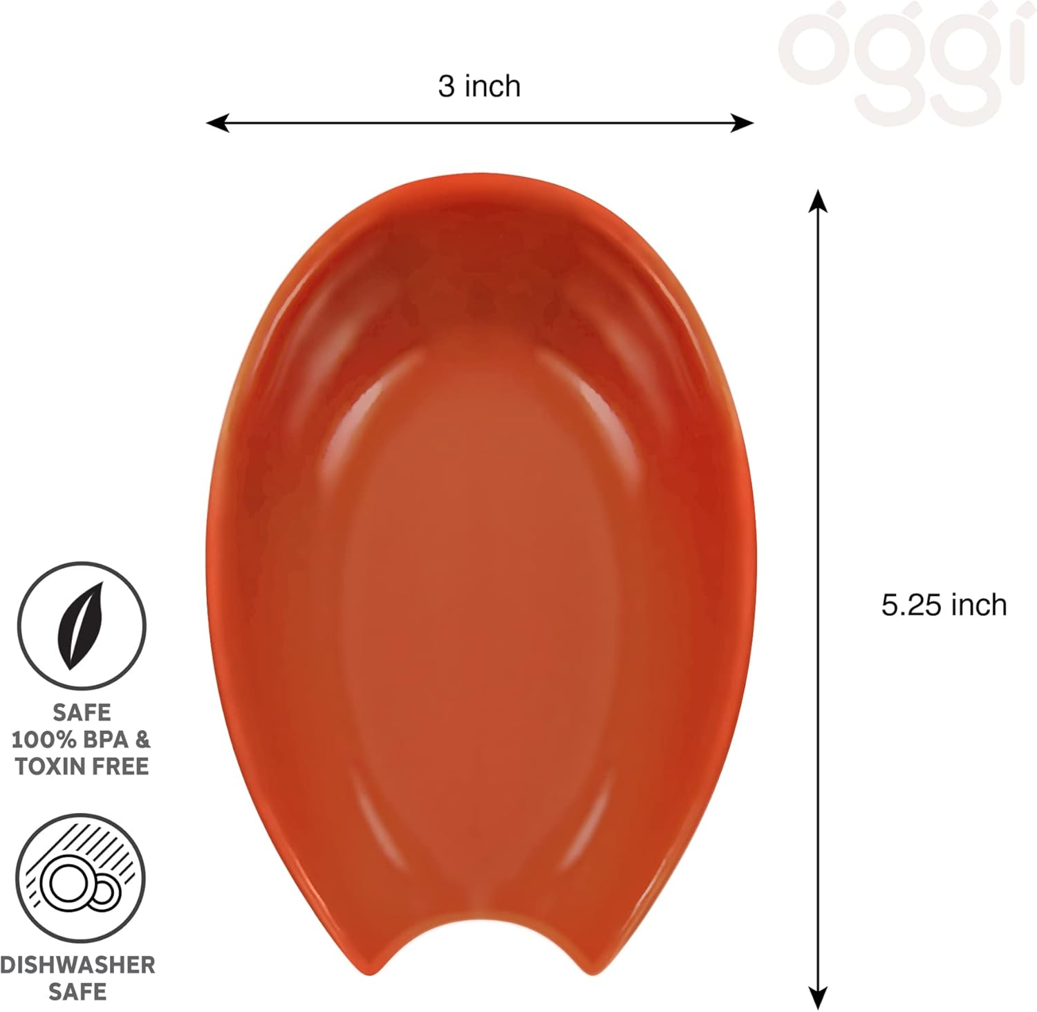 Spooner Ceramic Spoon Rest (5.25" X 3.5") image number 1