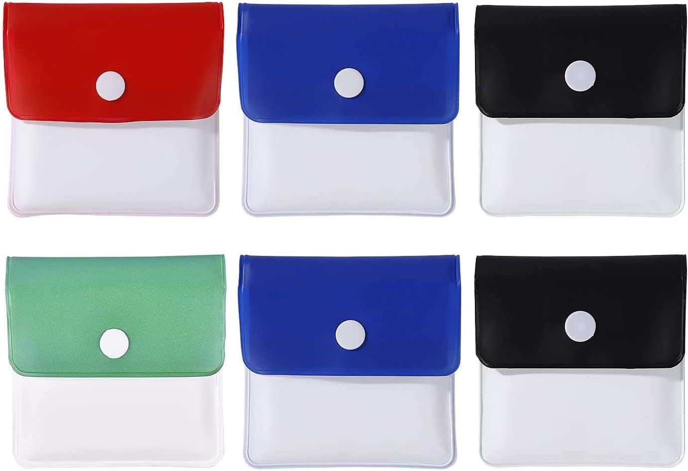 6 Pack Pocket Ashtrays, Portable Cigarette Ash Pouch Compact Fireproof PVC Odorless, Odorless Ashtray for Smoker Outdoor Travel, 3.3 Inch * 3 Inch, 4 Colors image number 5