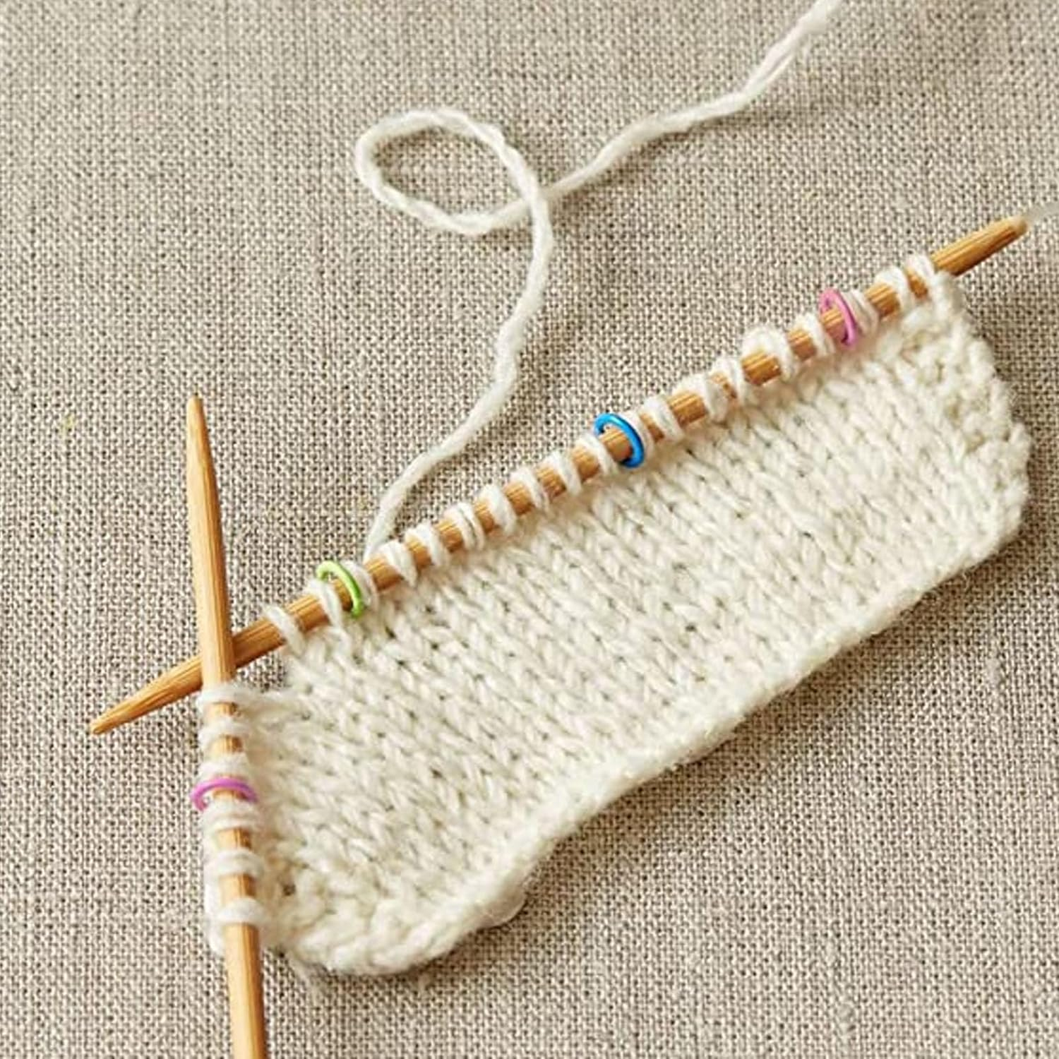 Panv Stitch Marker, Knitting Stitch Markers Set round Heart Type 32Pcs Firm Strong for Home image number 6