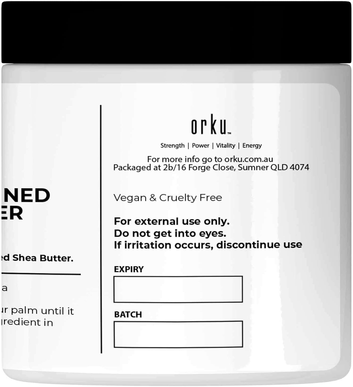 400G Refined Shea Butter Jar - Organic Pure African Karite Moisturiser image number 3