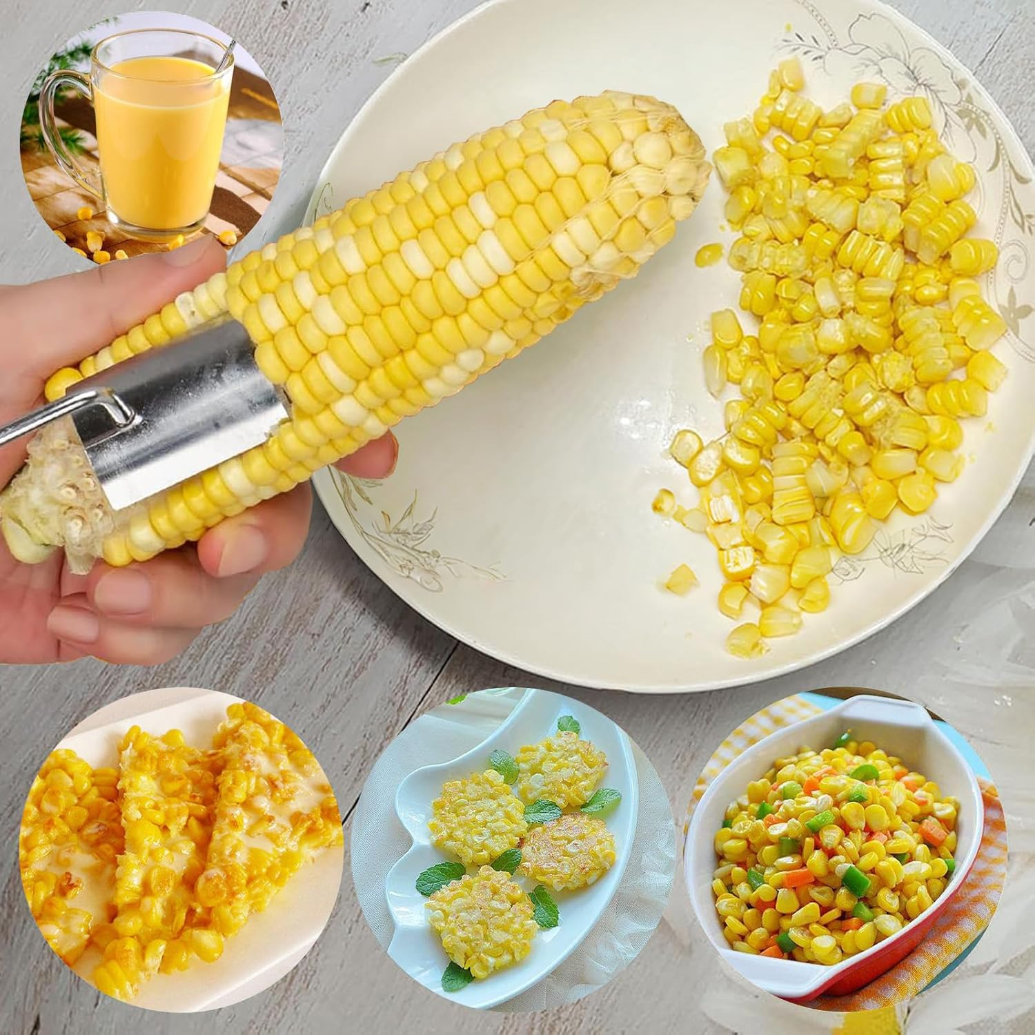 Corn Peeler for Corn on the Cob,Corn Stripper for Corn on the Cob,Corn Cob Stripper,Corn on the Cob Remover,Corn Cob Stripper Tool,Corn Peeler,Corn Stripper image number 1