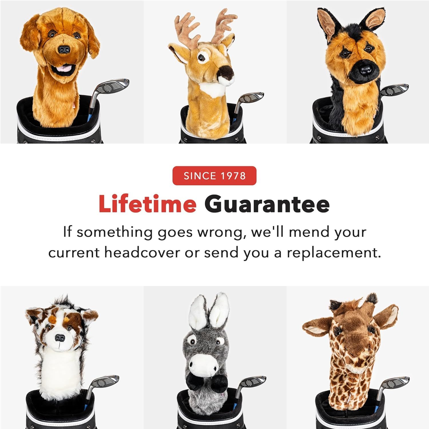 Daphne'S Giraffe Headcovers, Brown-Tan image number 6