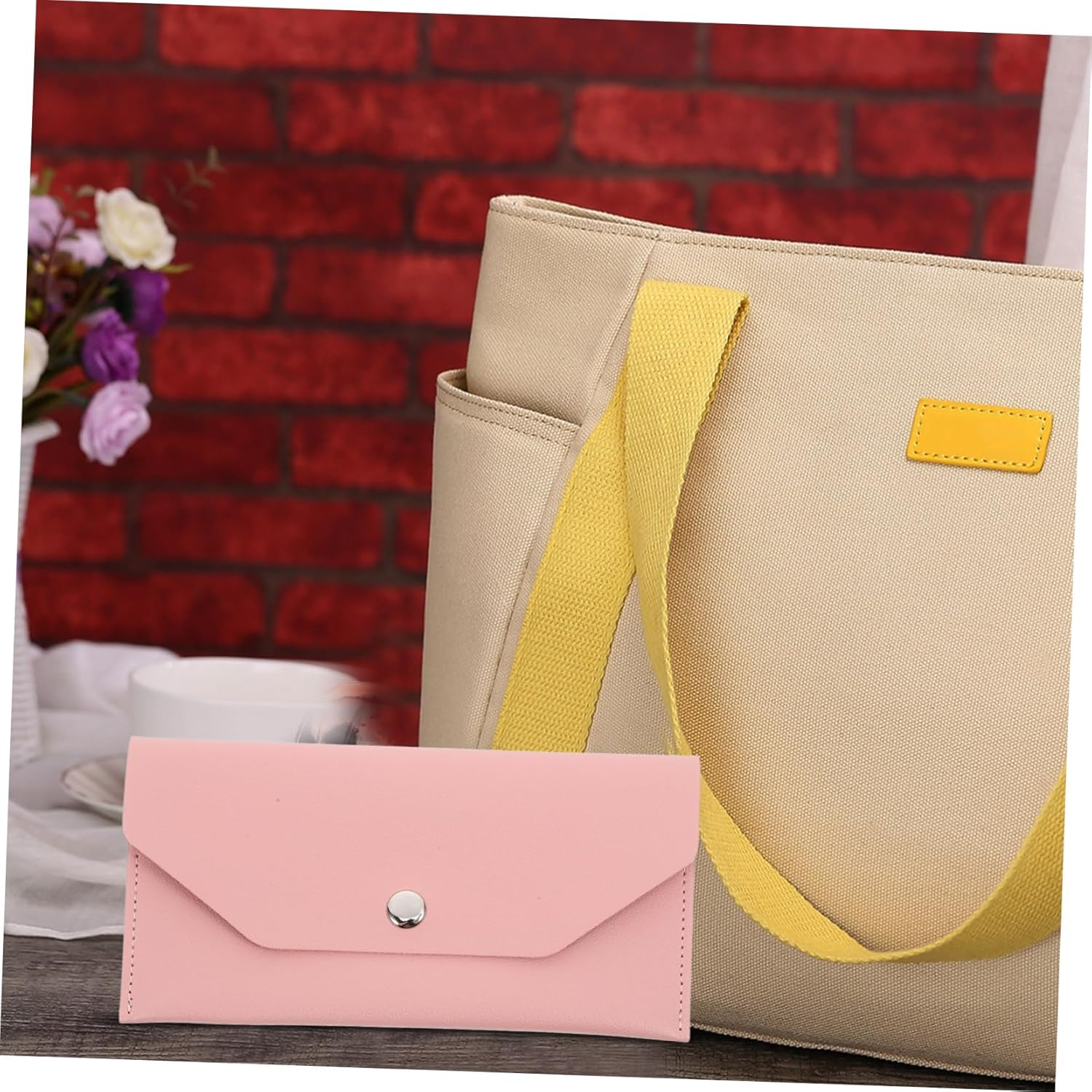 DOITOOL Travel Document Organizer Multi-Functional Passport Holder Card Storage Bag - Brown image number 4