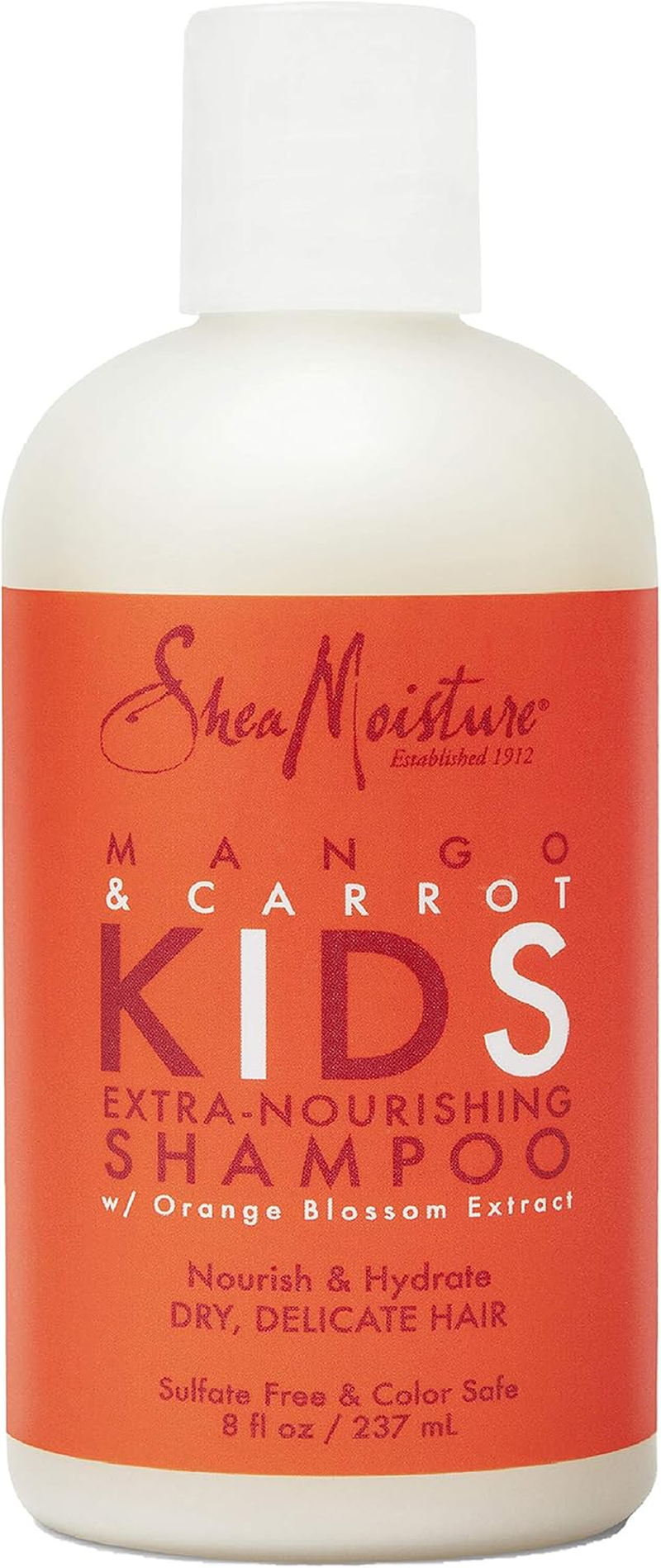 Sheamoisture Extra-Nourishing Shampoo Hair Care for Kids Mango Carrot with Shea Butter 8 Oz