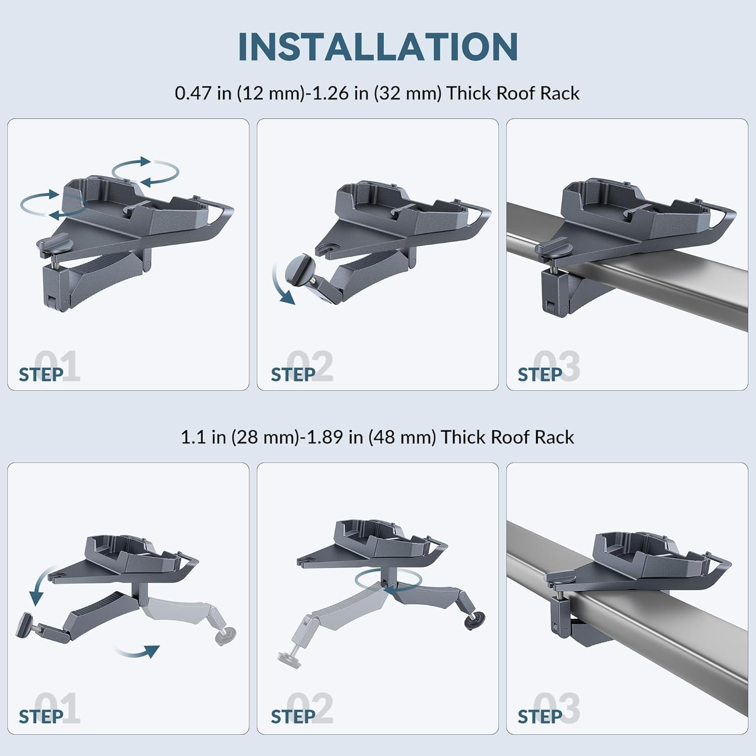 Daboot Starlink Mini Mount - Star Link Mini Roof Rack Mount 1.2-4.8CM for Satellite Accessories Fits Car RV Vehicle image number 5