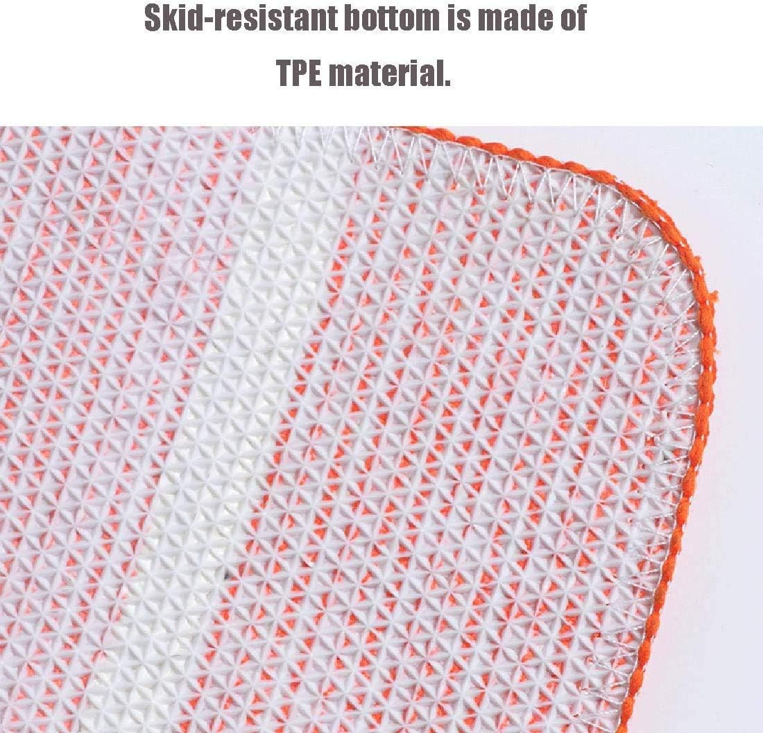 Multicolour Half round Bathroom Mat Rainbow Microfiber Non-Slip Absorbent Bath Shower Rugs for Living Room Bedroom Kitchen Home Decor 45 X 65 Cm