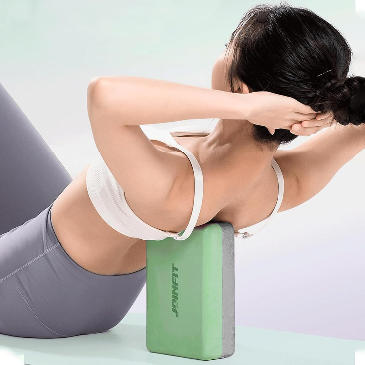 Yoga Blocks 2 Pack, High Density 23 X 15 X 8 Cm, (Set of 2) EVA Yoga Bricks,Lightweight Fitness Foam Bricks, Anti-Slip,Soft,For Yoga,Pilates,Gym Practice,Flexibility,Backbends,Improve Balance image number 5