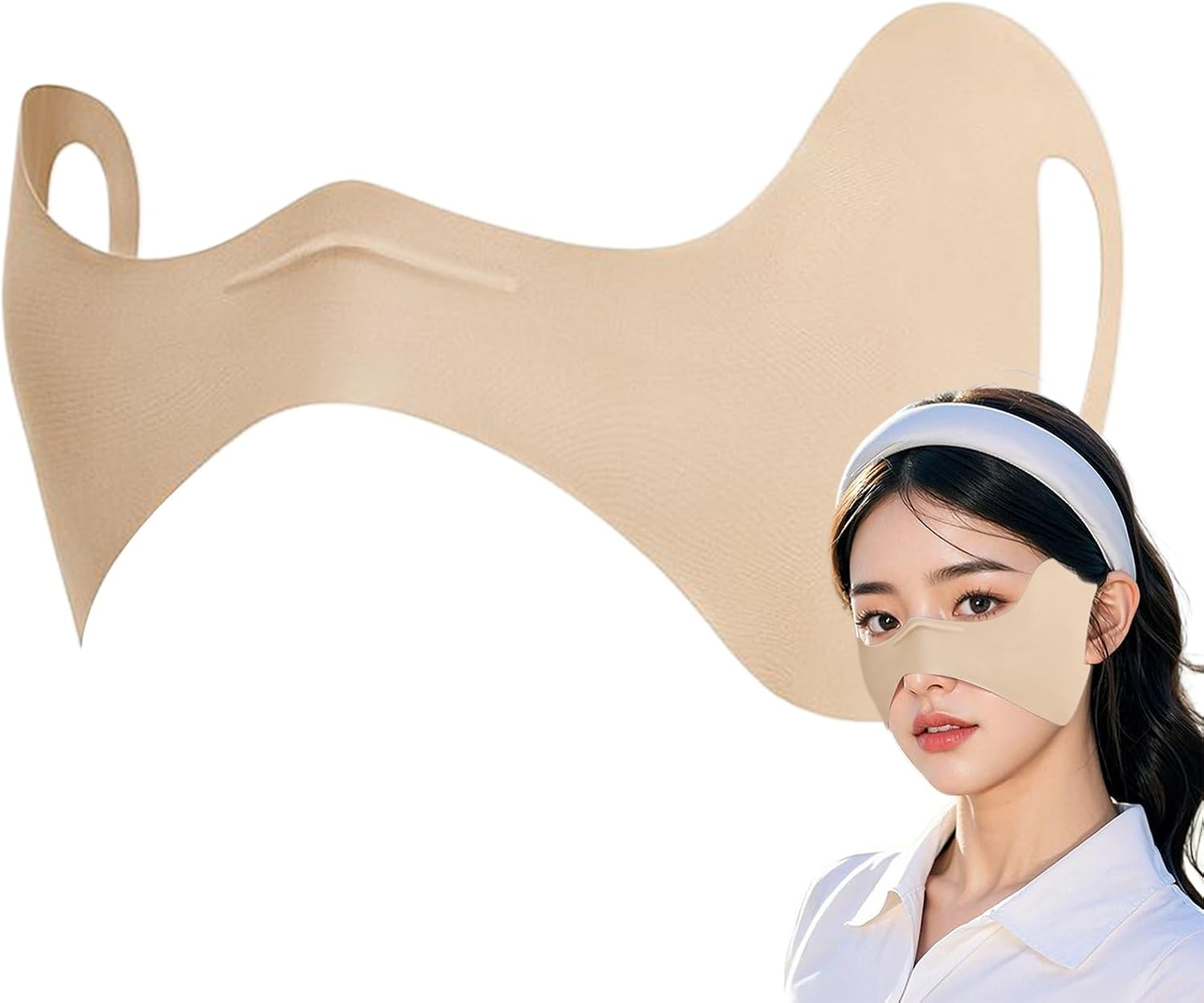 Sun Protection Face Cover | Golf Eye Patches | UV Blocking Skin Nose Sunblock for Outdoor Activities Including Vacation Hiking Running Fishing