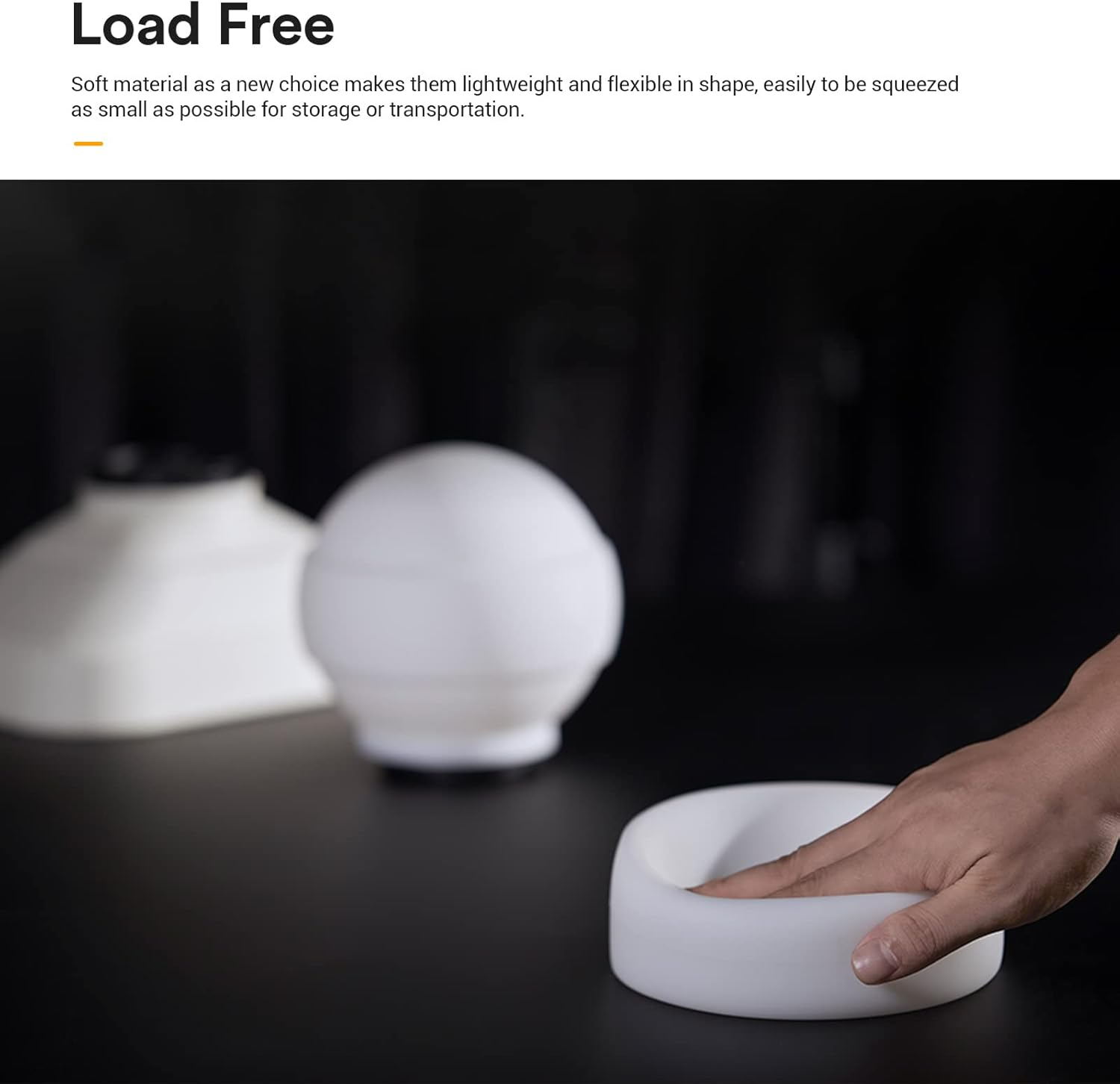 Godox ML-CD15 Foldable Dome Diffuser Kit with 3 Adapters for Godox ML30 Ml30Bi ML60 Ml60Bi & Ad100Pro AD200 AD200PRO & V1 V860III V860II V850III TT685II TT685 Series Flash