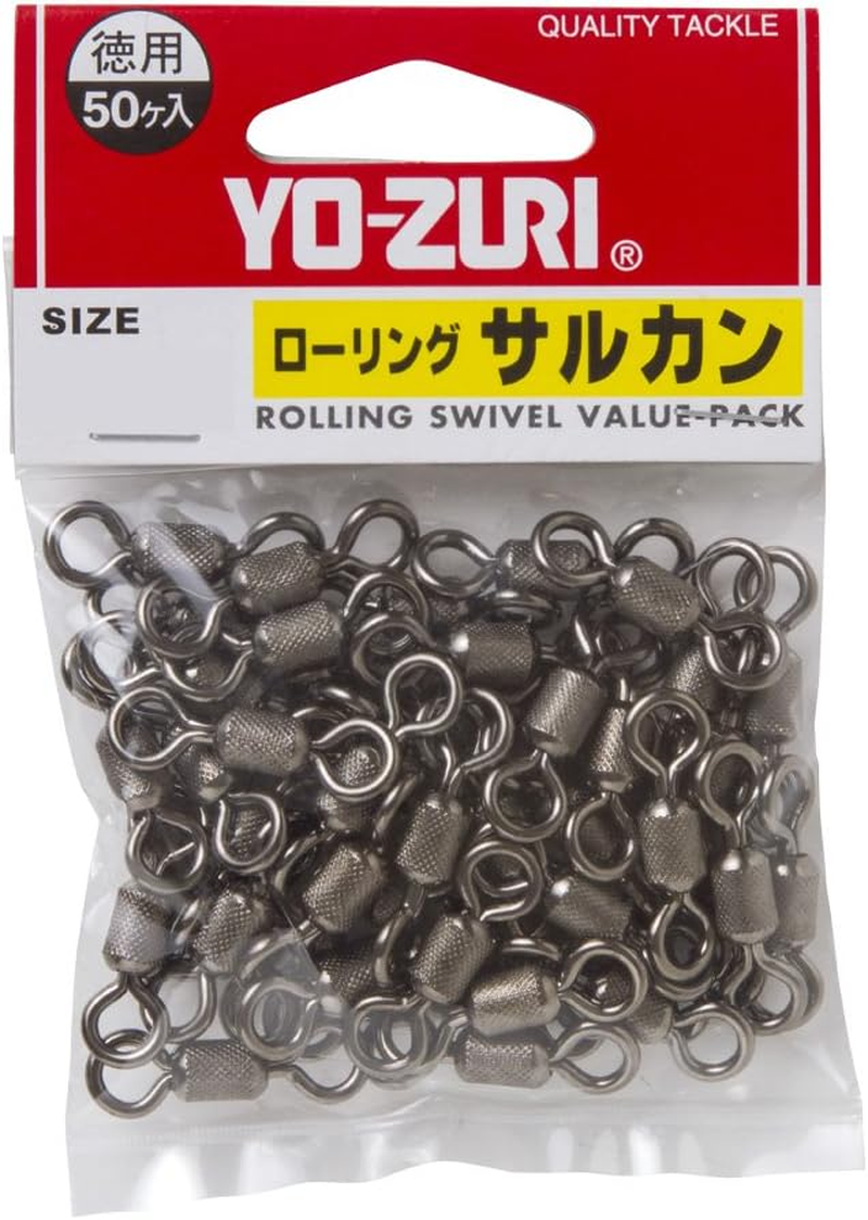 Yo-Zuri Miscellaneous Goods and Accessories: Rolling Swivel, Value Pack, Black, No. 1-8 image number 6