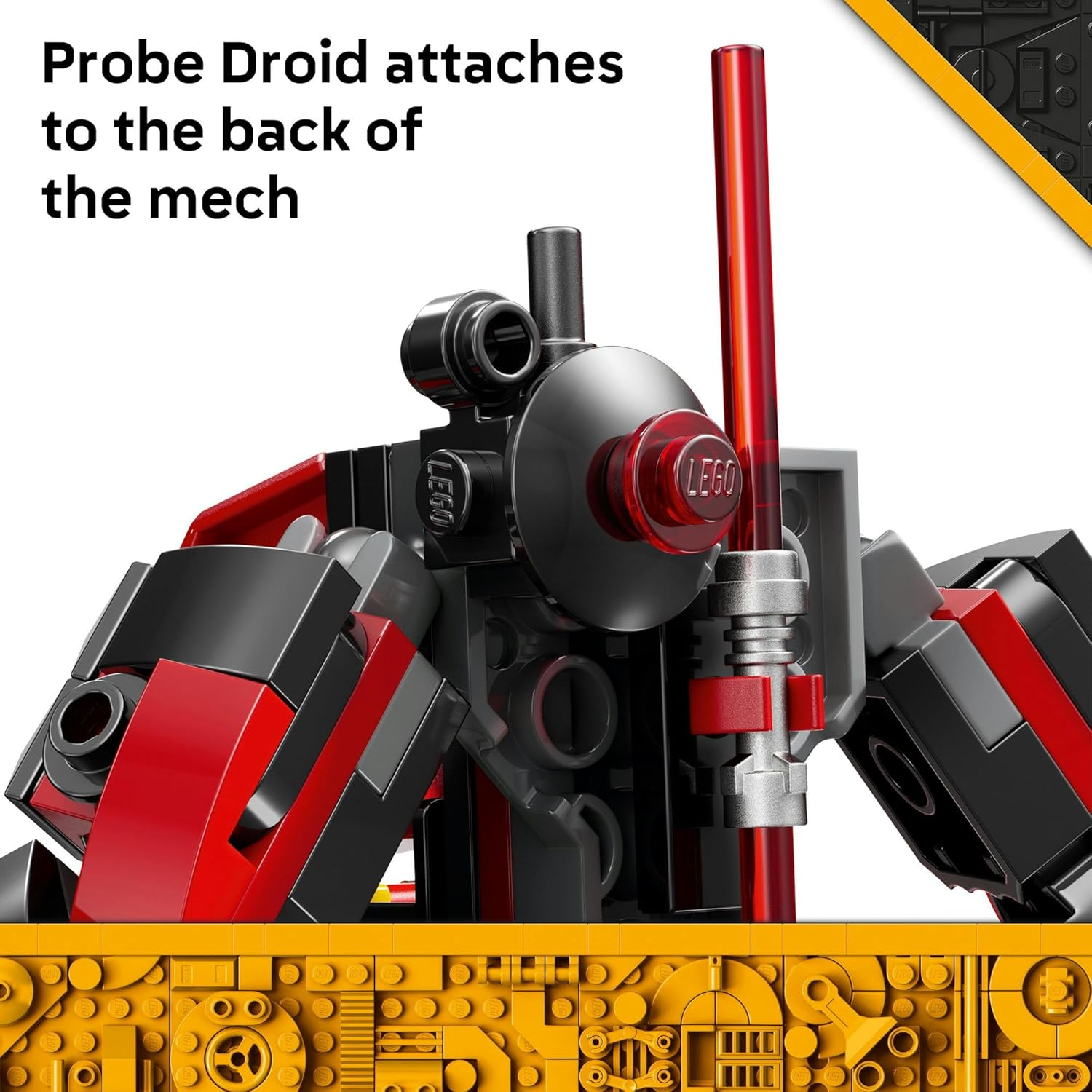 LEGO&reg; Star Wars: the Clone Wars&trade; Darth Maul&trade; Mech 75411 Building Toy for Boys, Girls, Fans and Fantasy Lovers Aged 6 Years Old Plus, Toy Idea for Kids, Includes a Large Double-Bladed Red Lightsaber&trade; image number 2