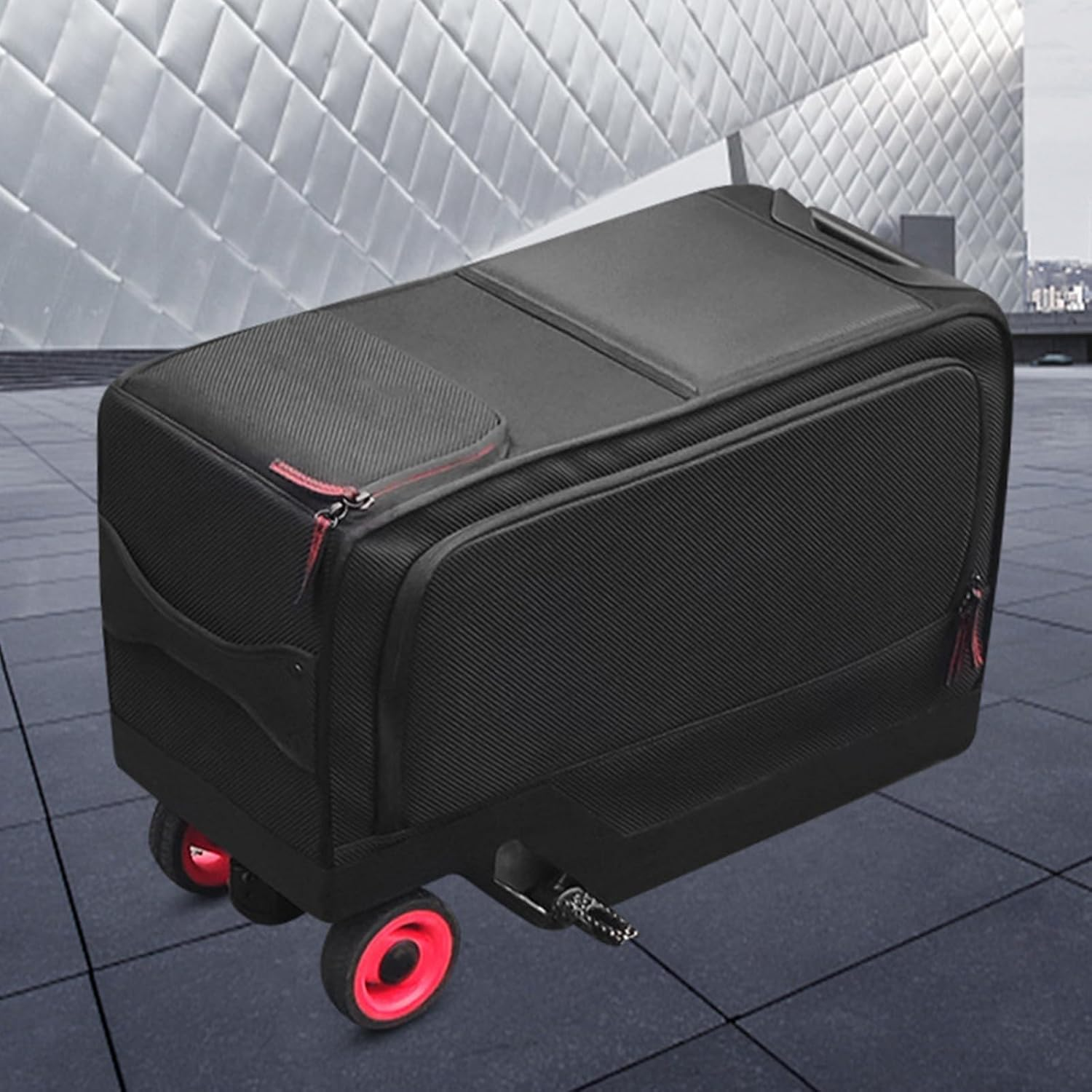 GIISH Smart Hidden Function Handle Design Electric Luggage,Waterproof Oxford Cloth Riding Electric Luggage,Trolley Boarding Suitcase Smart Riding Box,Riding Electric Luggage image number 2