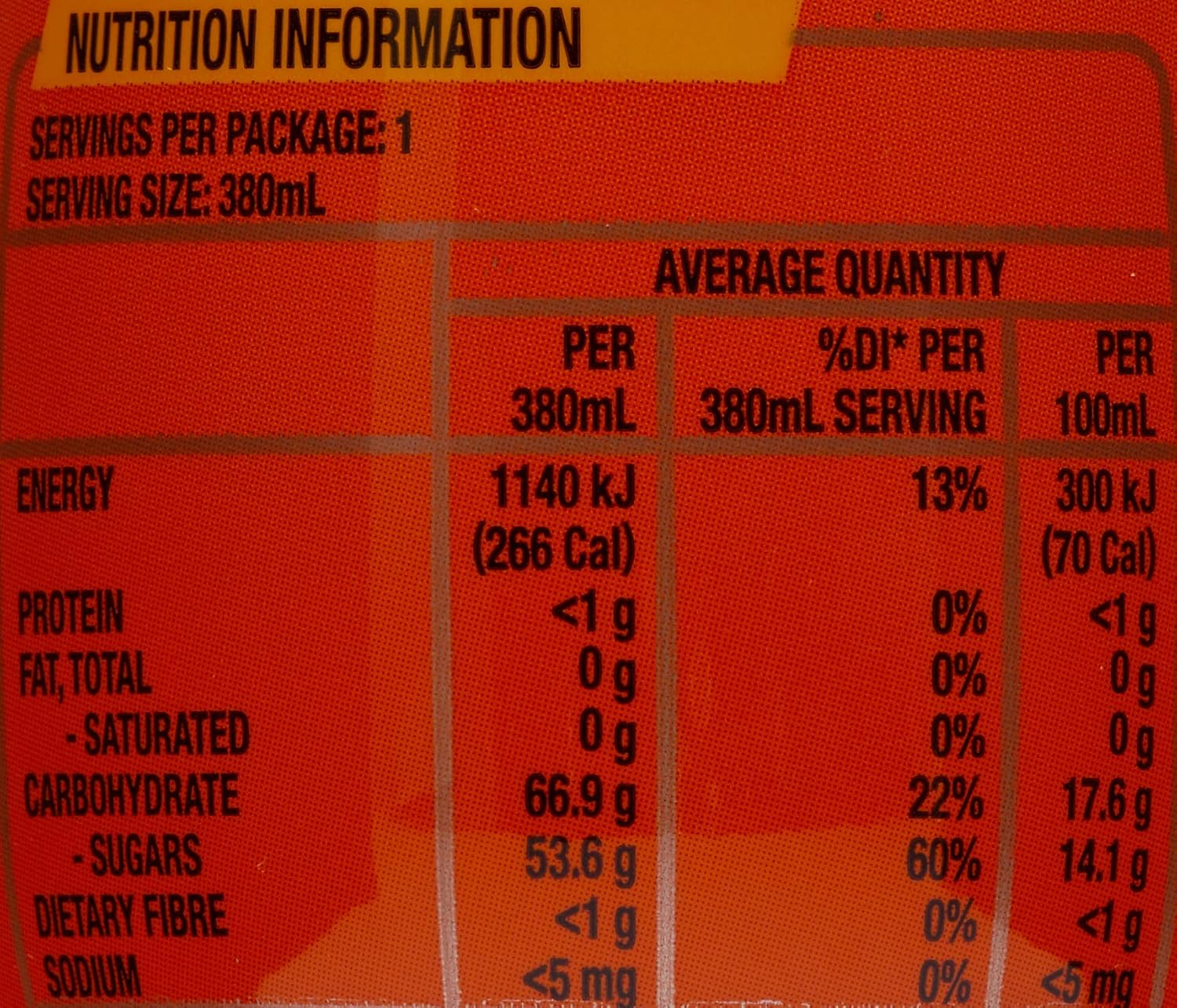 Lucozade Orange Energy Drink, 12 X 380 Milliliters image number 5