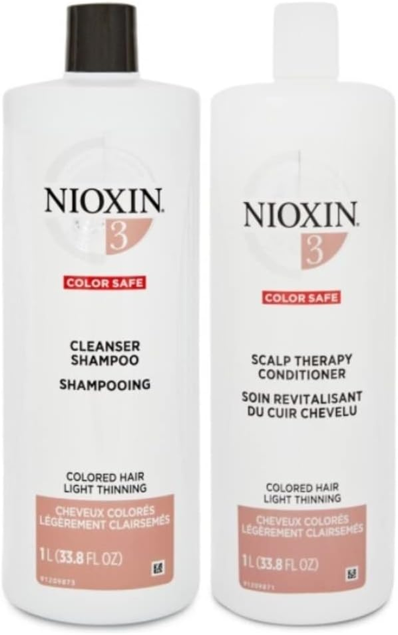 Nioxin System 3 Cleanser Shampoo & Scalp Therapy Conditioner 1L Duo