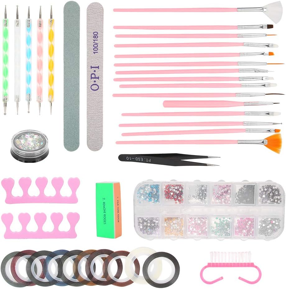 Durable Nail Art Tools, Nail Gel Polish, Nail Art Decorate Nails Manicure File Manicure Diy Kit image number 5