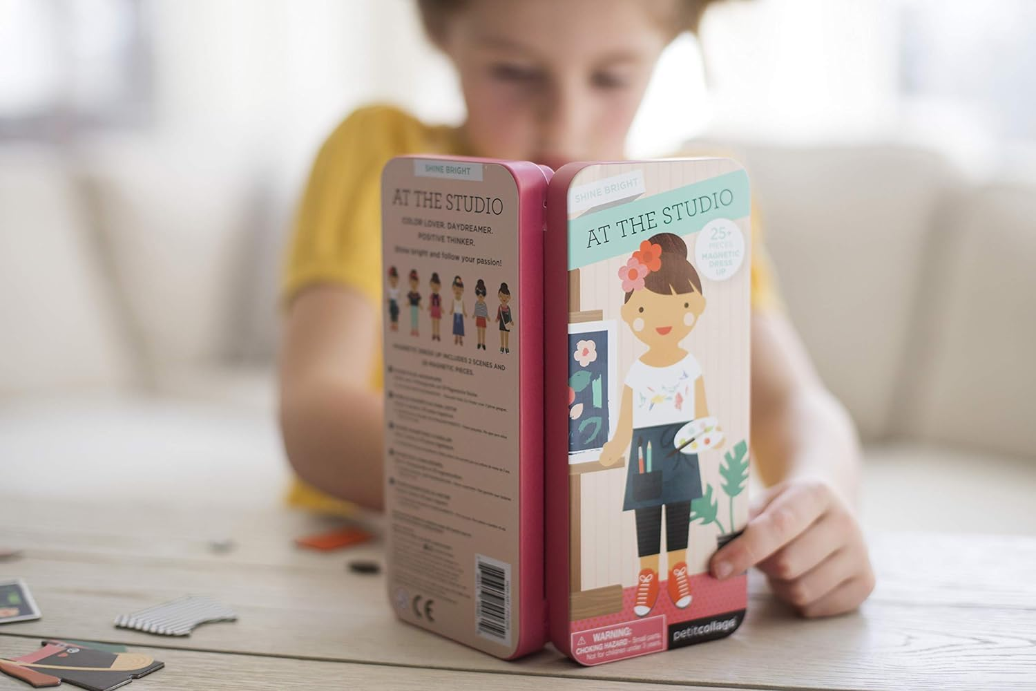 Petit Collage PTC269 Shine Bright: at the Studio Magnetic Dress up Game image number 5