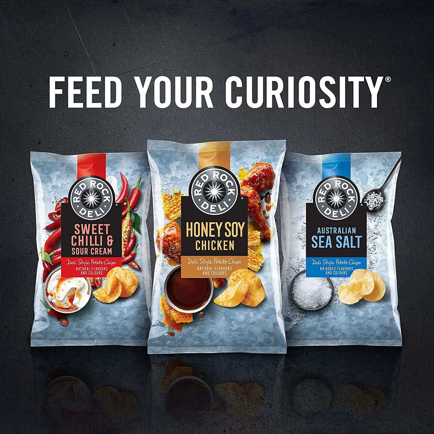 Red Rock Deli Soy Chicken Flavour Potato Chips 165 G image number 2