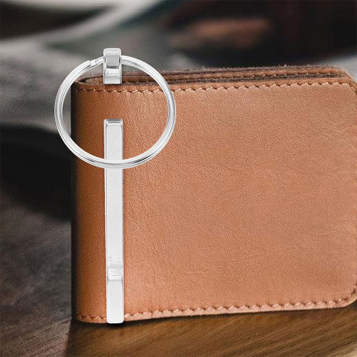 HOMOBABE 2Pcs Stainless Steel Money Clip Cash Holder with Carabiner Keychain Portable Wallet Clips for Men Outdoor Travel Hiking Accessory image number 5