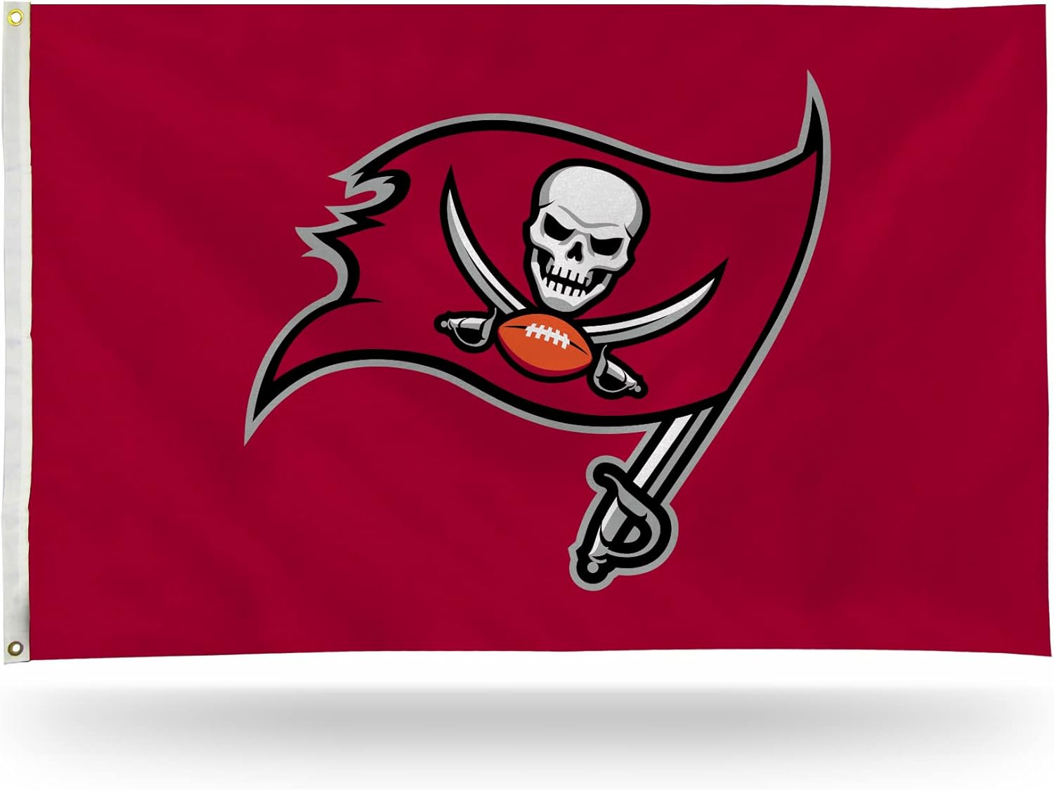Rico Industries NFL Tampa Bay Buccaneers 3-Foot by 5-Foot Single Sided Banner Flag with Grommets