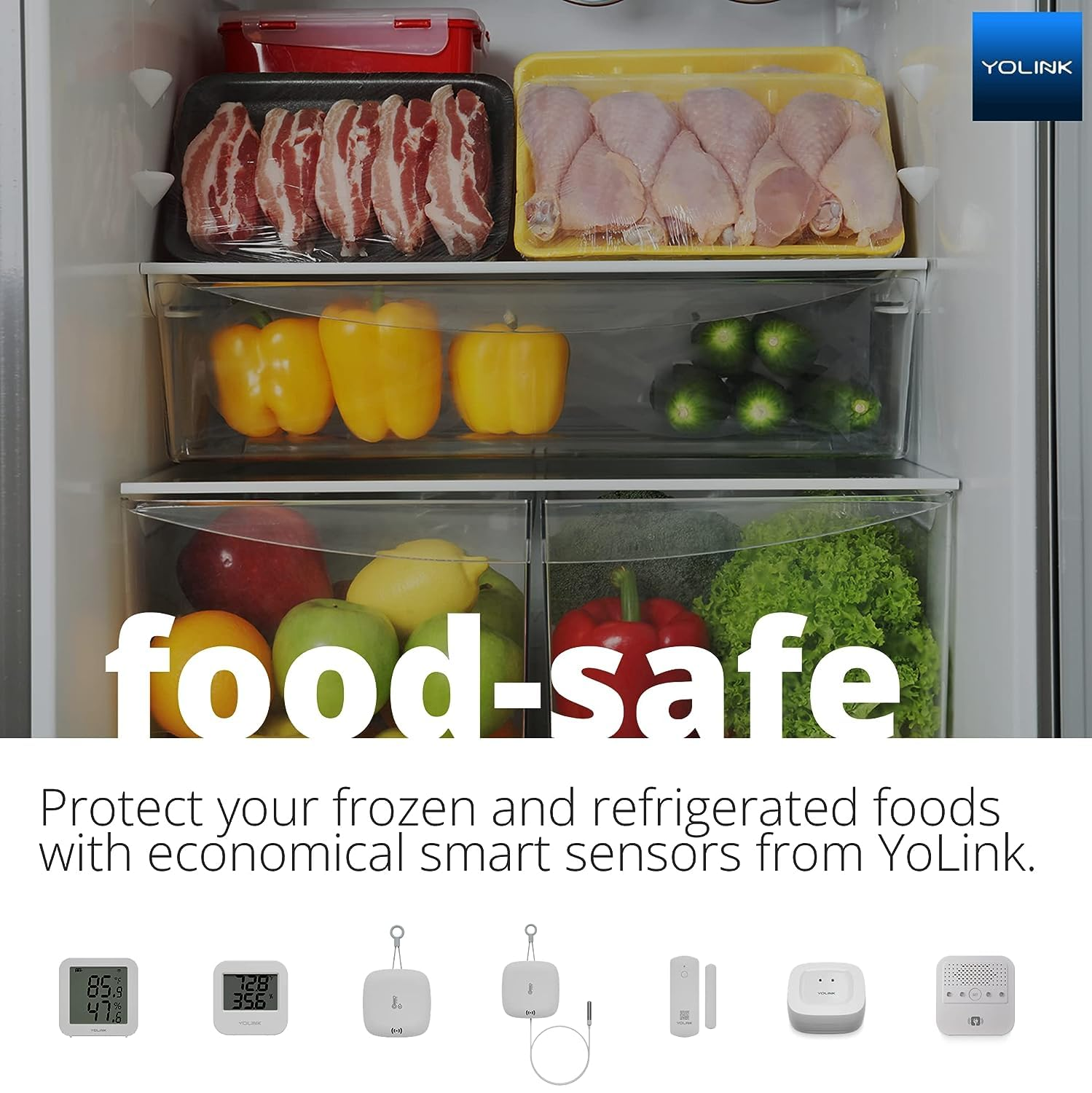 Yolink X3 Temperature & Humidity Sensor, Supports App Real-Time Data Refresh, Alexa, IFTTT, Home Assistant Integration - Yolink Hub Required image number 2