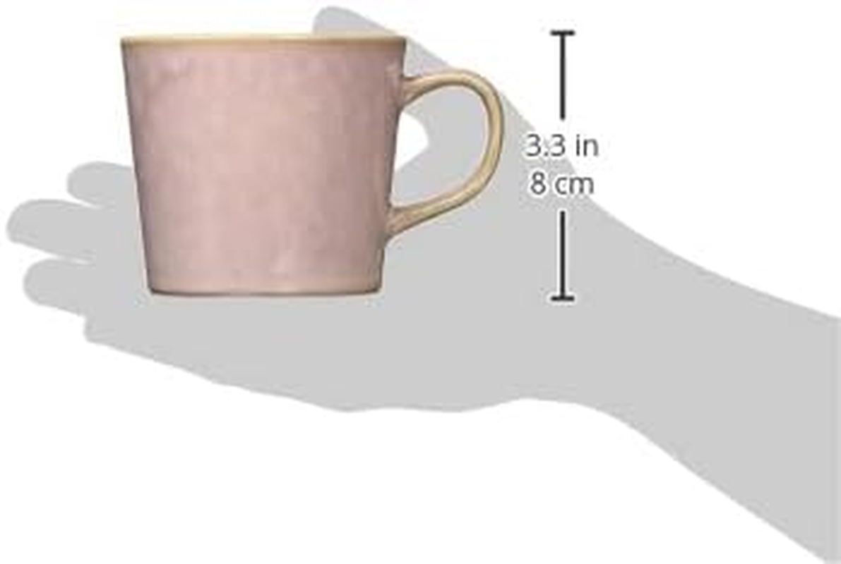 Aito 517066 Natural Color Ceramic Mug, Large, Approx. 11.8 Fl Oz (320 Ml), Pink, Simple, Lightweight, Mino Ware, Dishwasher, Microwave Safe, Present, Made in Japan image number 1